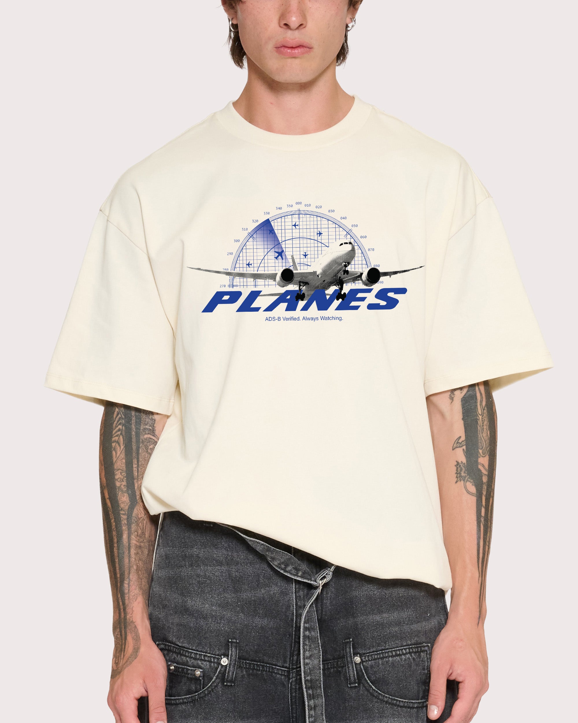 Squawk 1200 Natural Oversized Tee