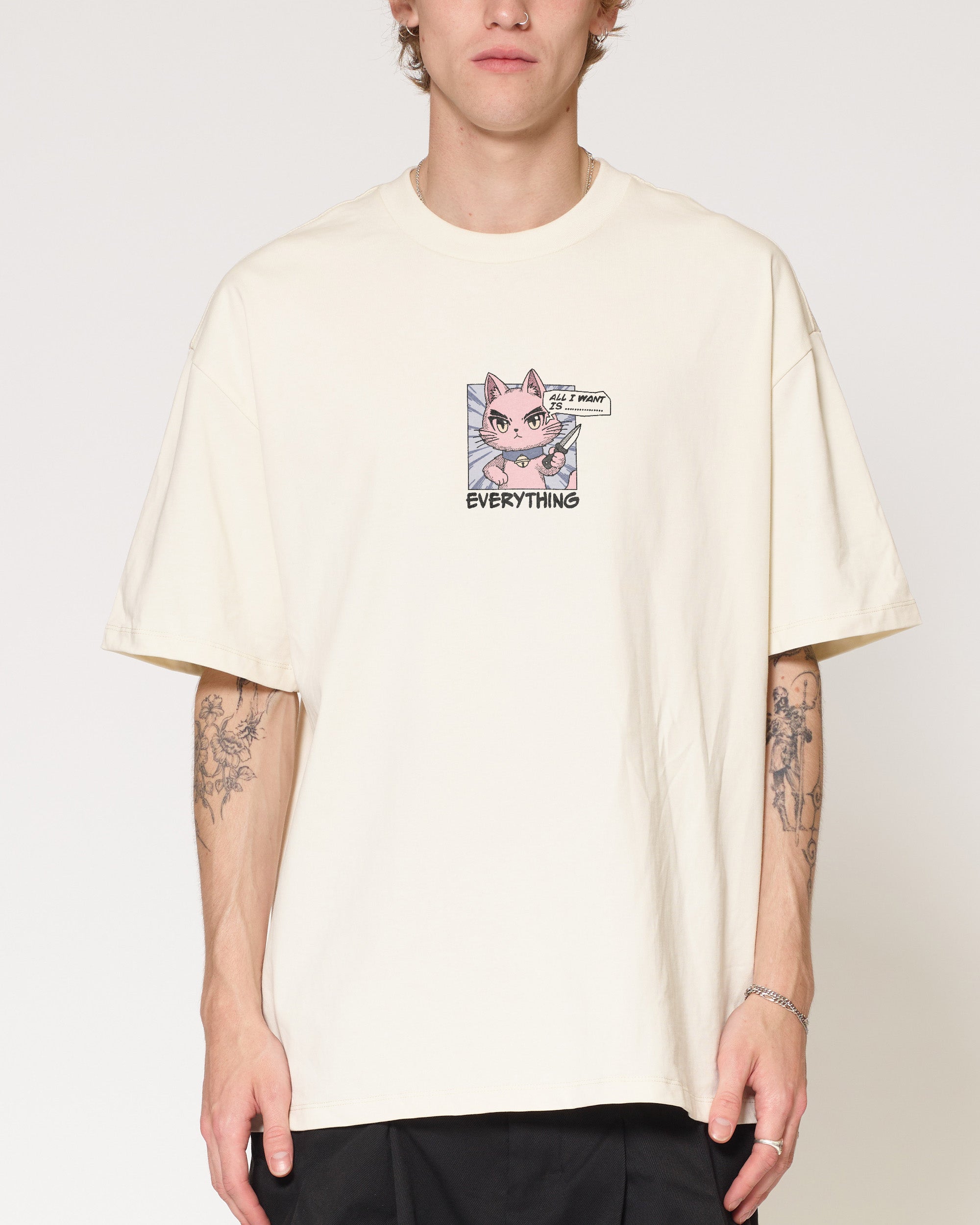 All I Want Is Everything Natural Oversized Tee
