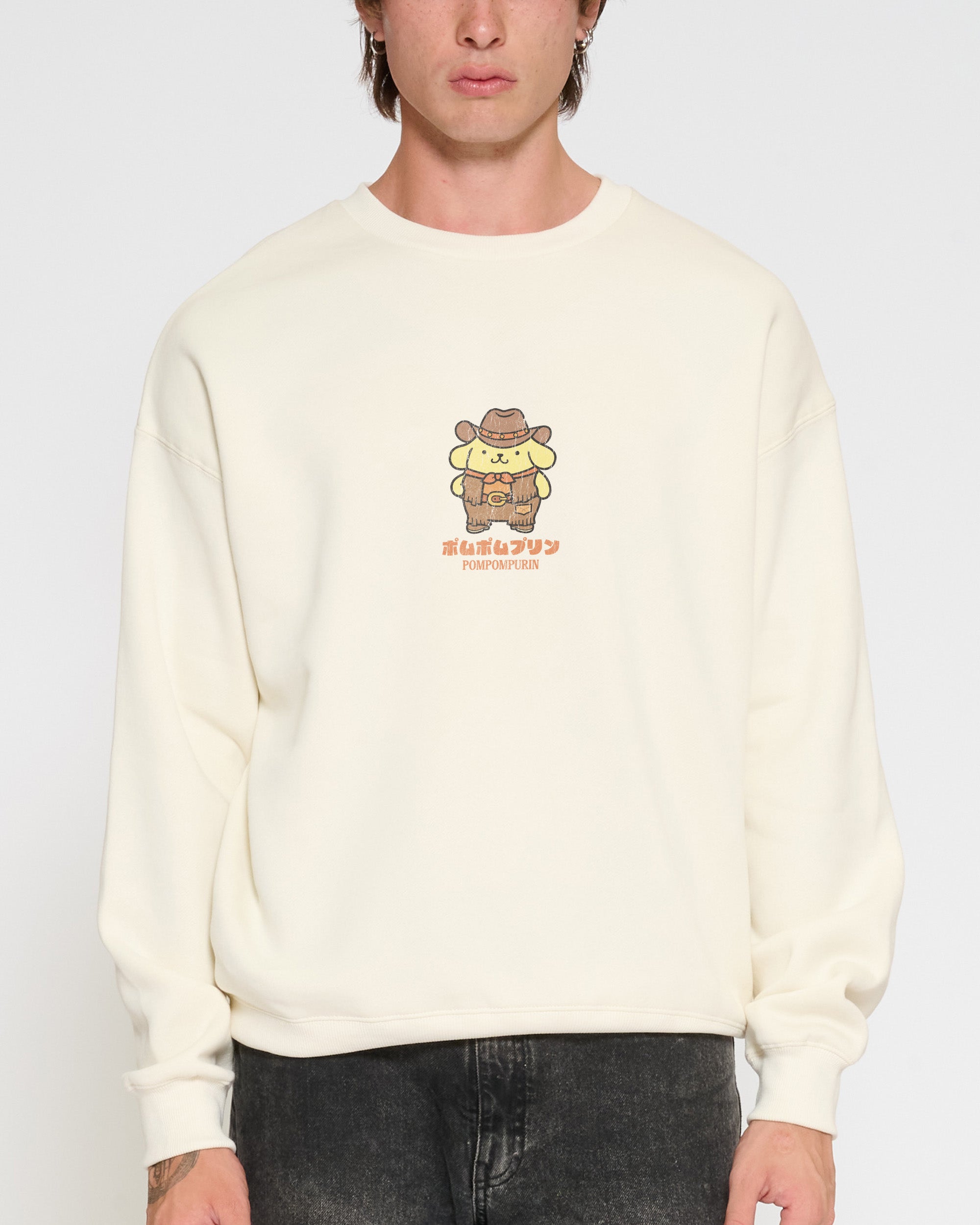 Pompompurin Yeehaw Sweatshirt Official Hello Kitty and Friends collab Threadheads
