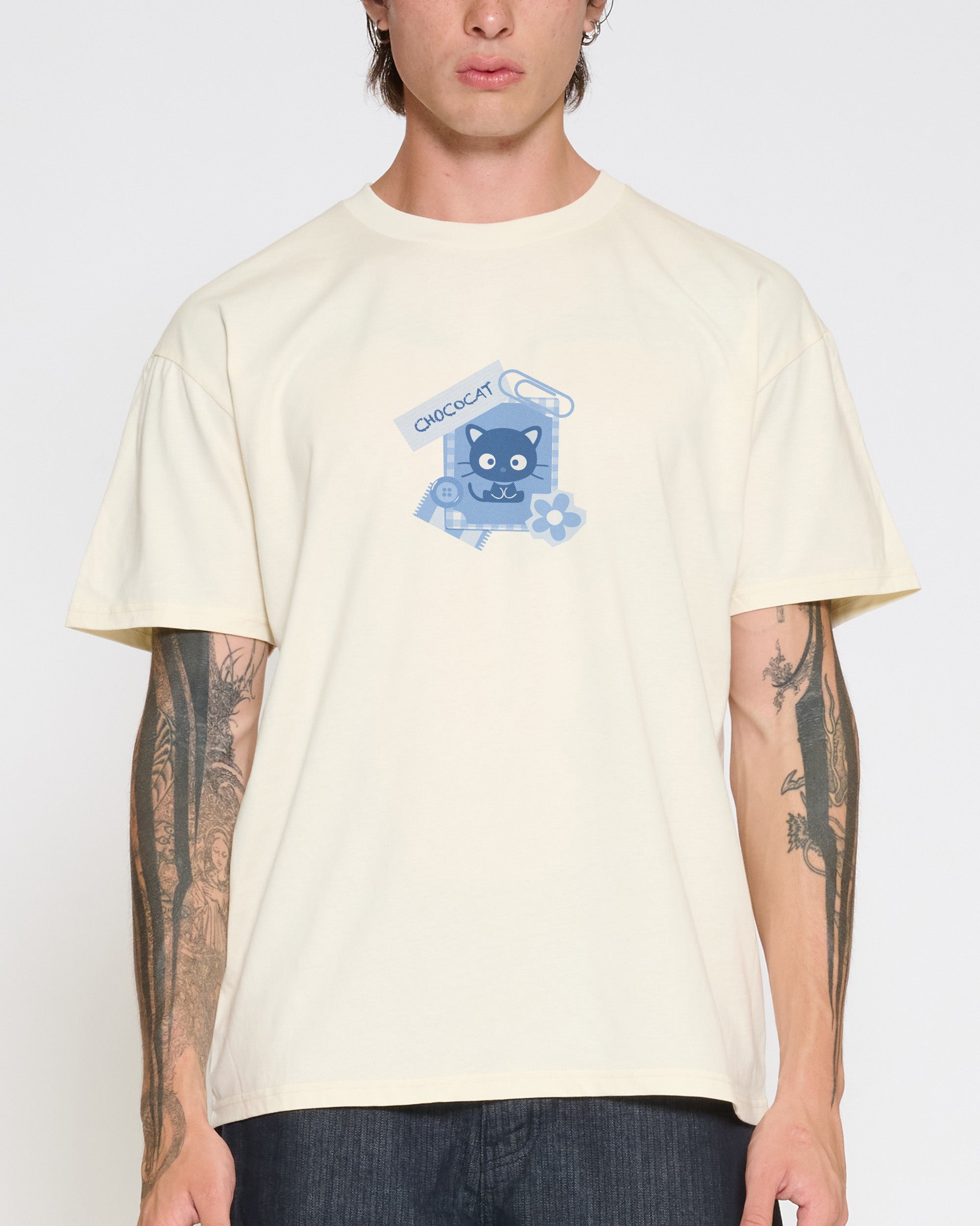 Chococat Scrapbook T-Shirt Official Hello Kitty and Friends collab Threadheads