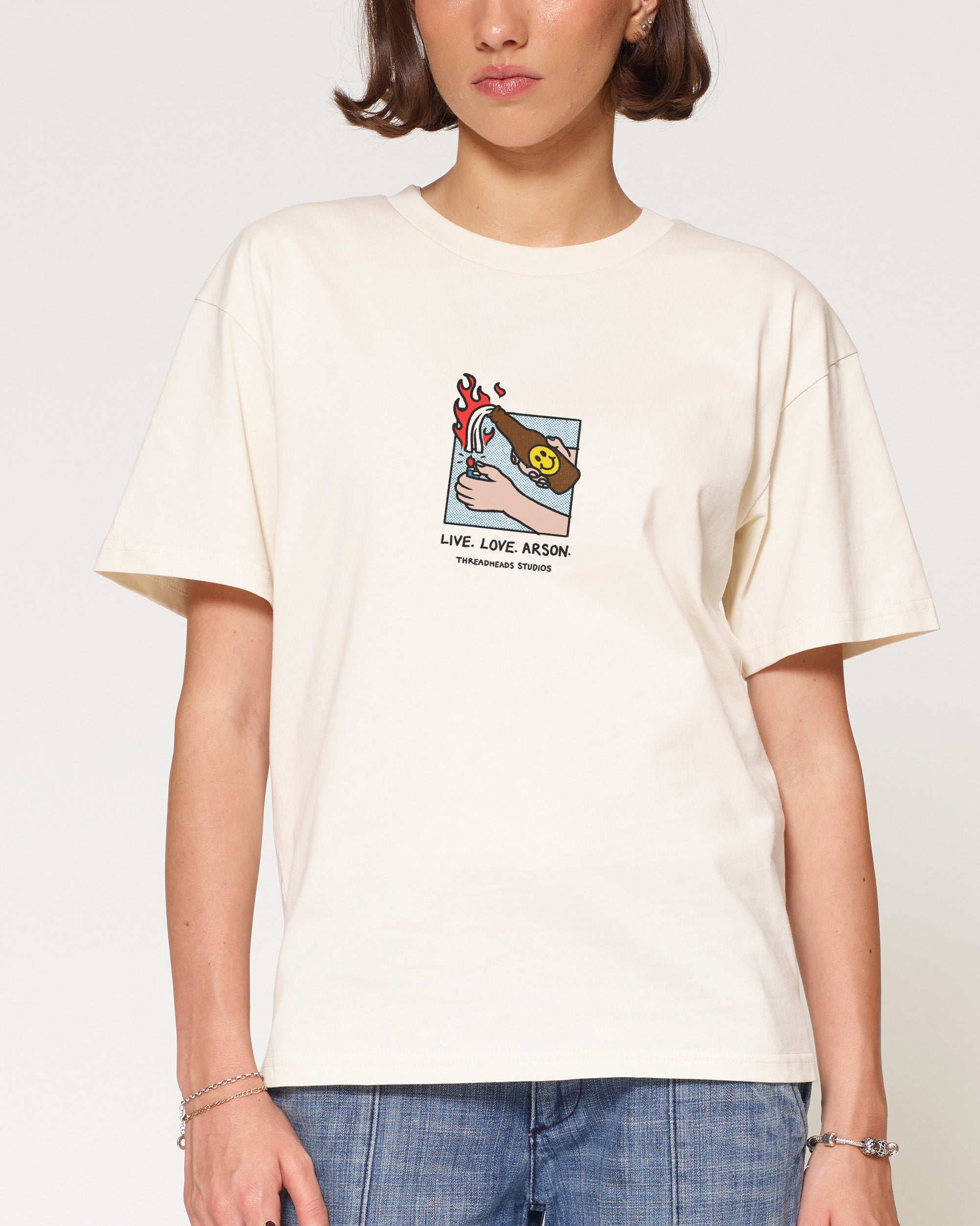 Live. Love. Arson Natural T-Shirt