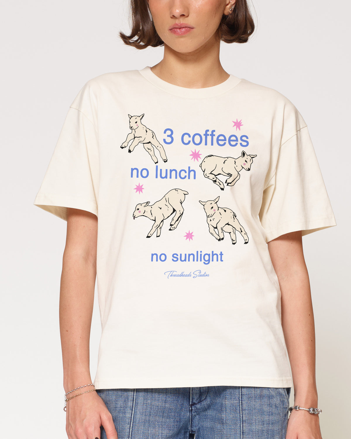 3 coffees Natural T-Shirt