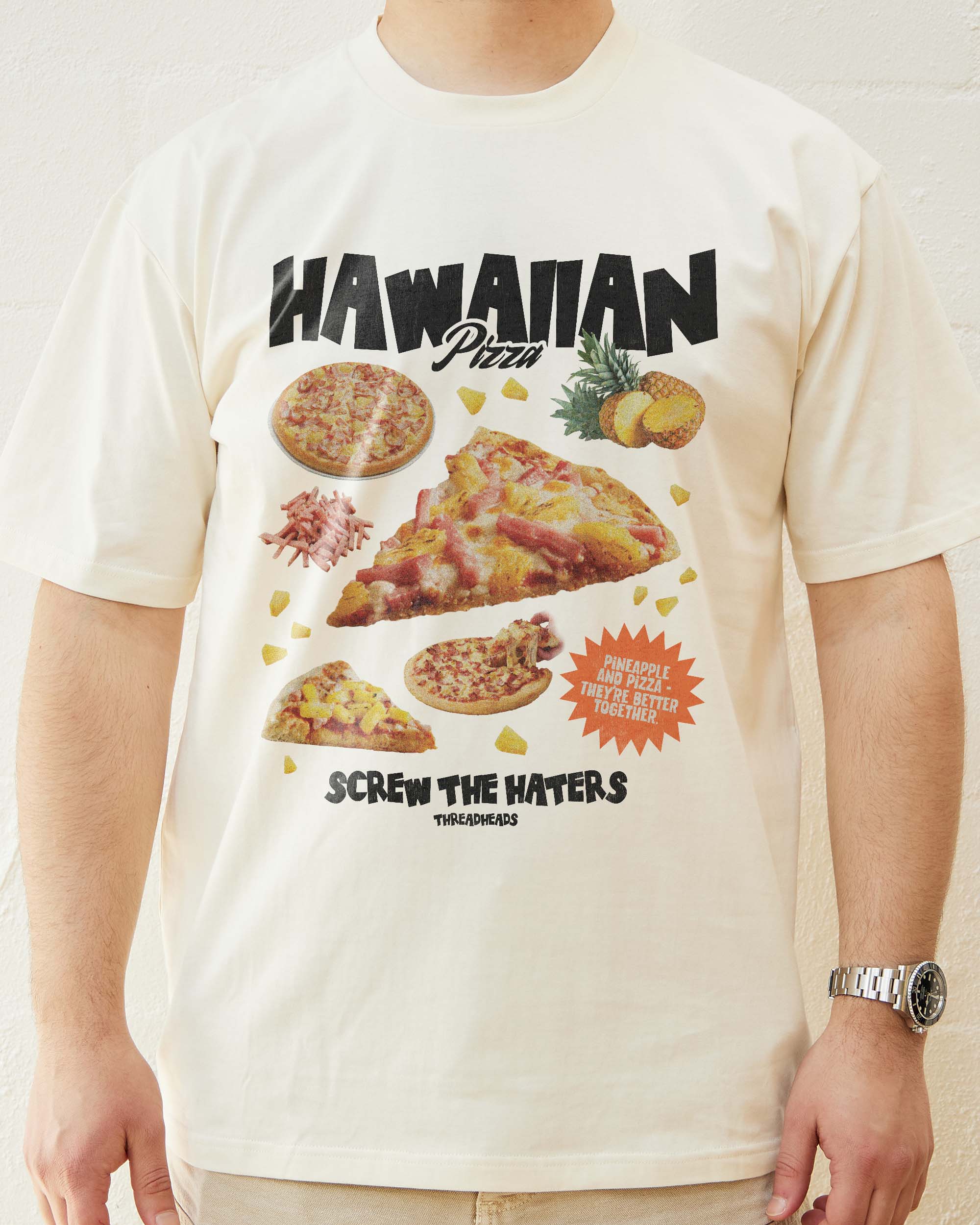 Hawaiian Pizza Bootleg T-Shirt Australia Online