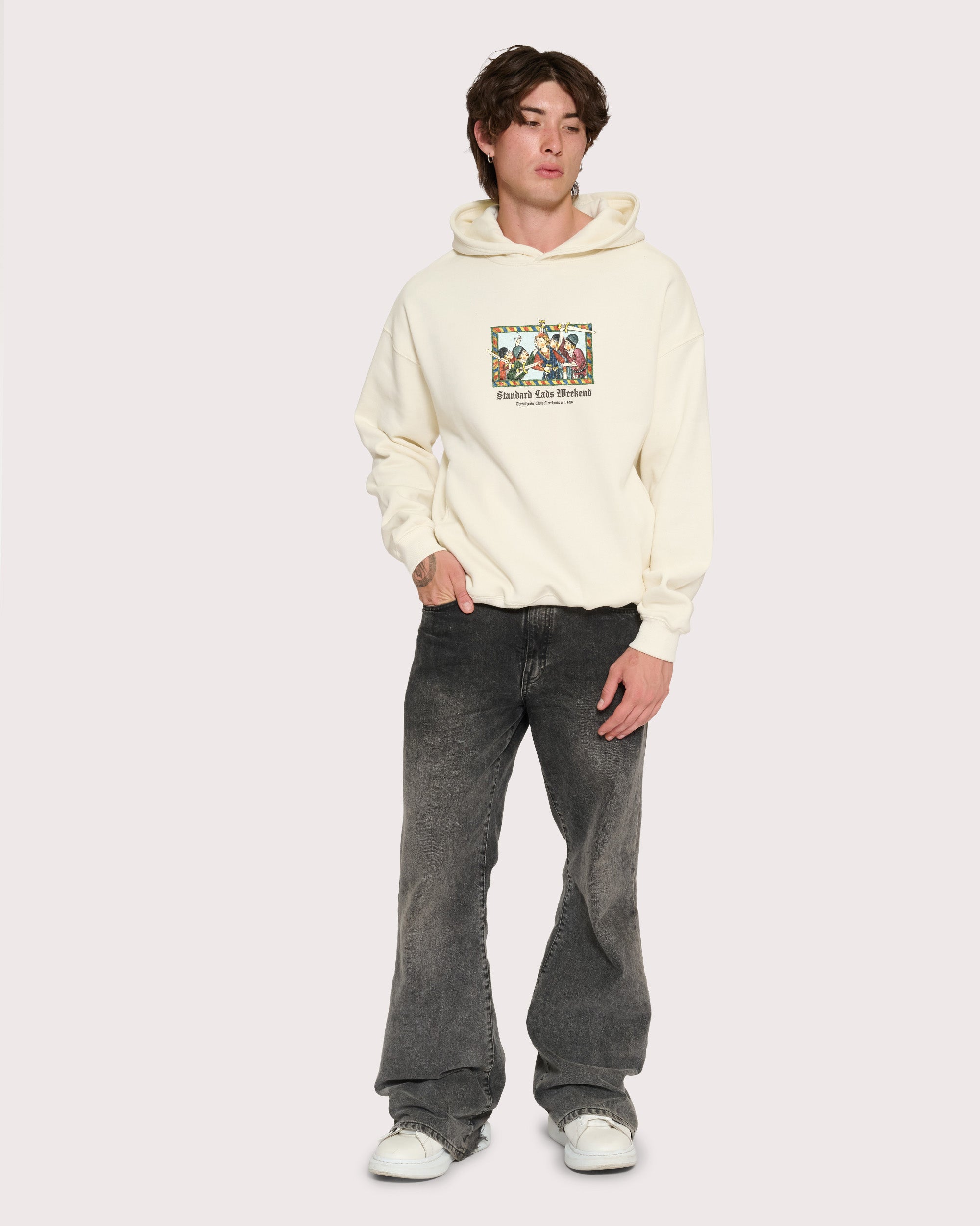 Standard Lads Weekend Natural Hoodie