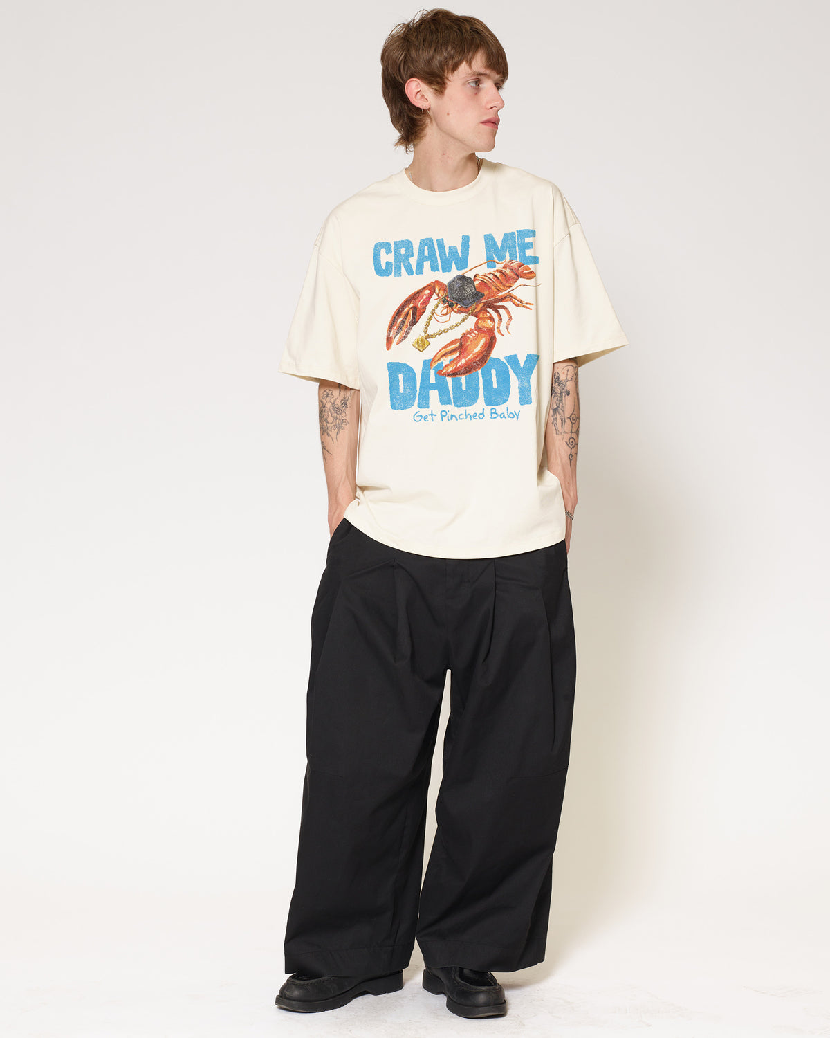 Craw Me Daddy Natural Oversized Tee