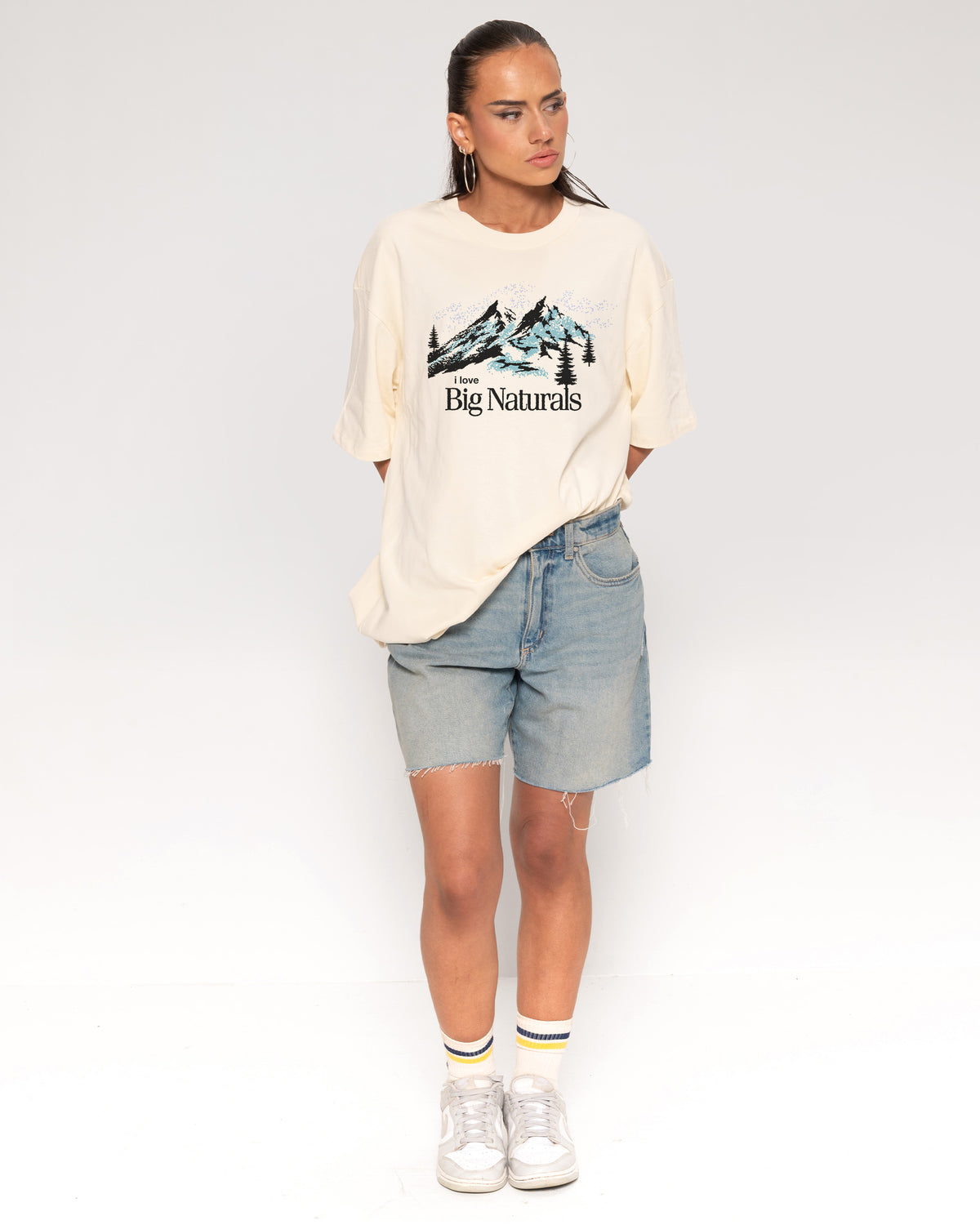 Big Naturals Natural Oversized Tee