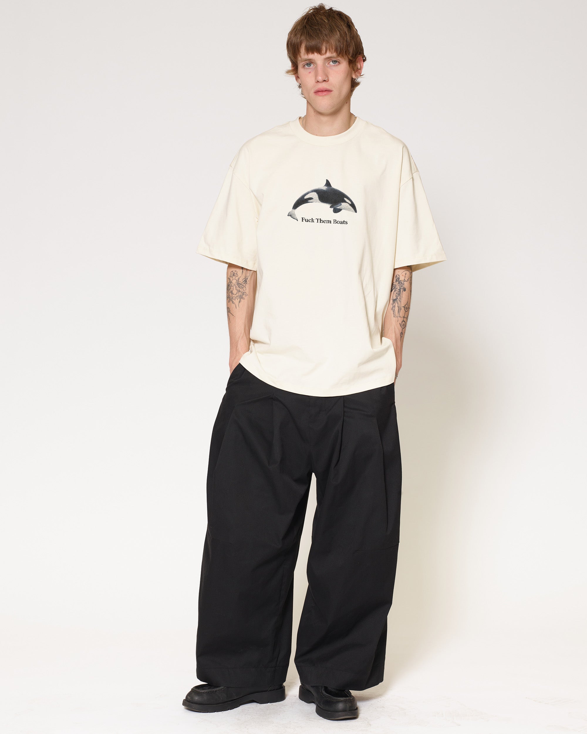 Fuck Them Boats Oversized Tee – view 4