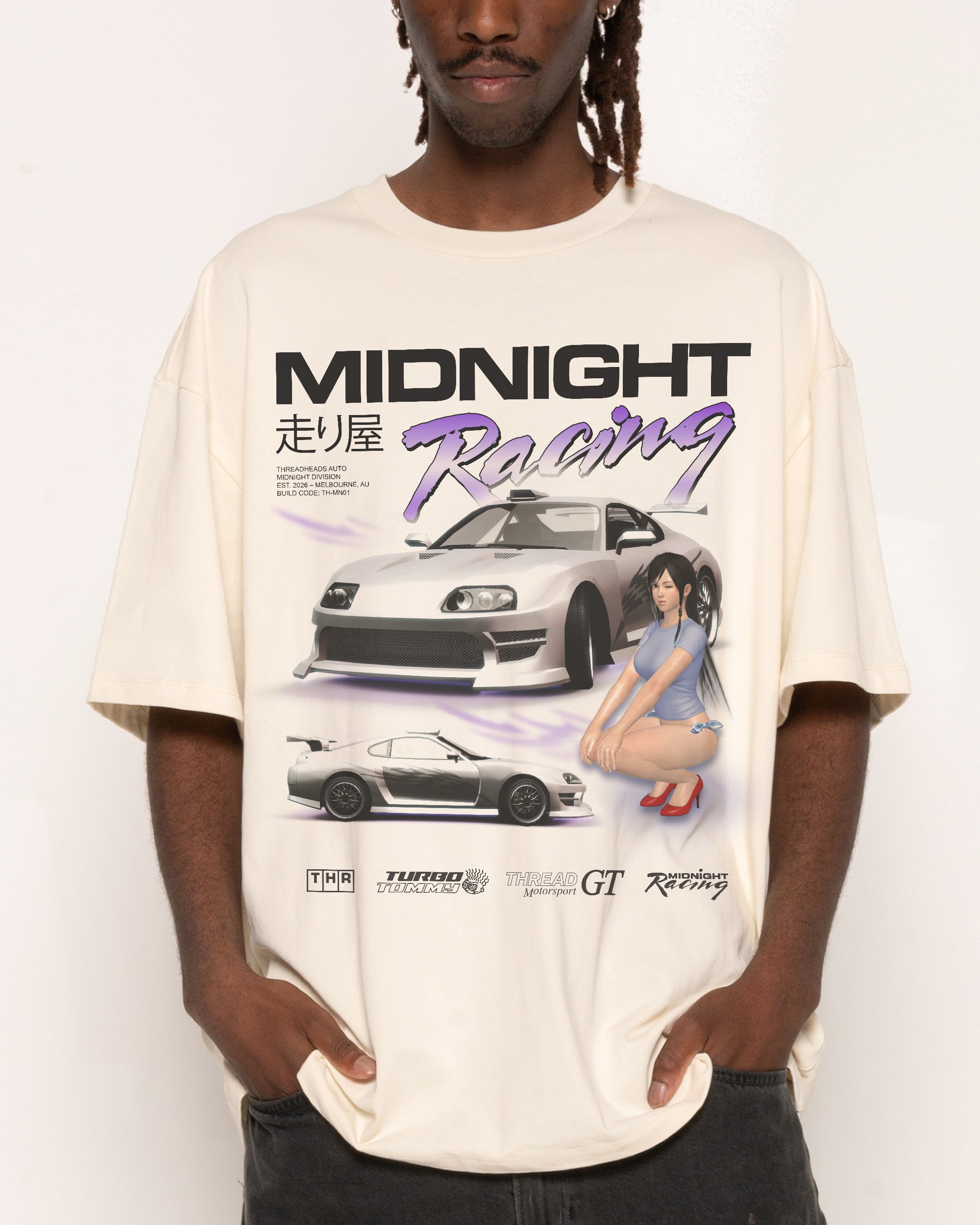 Midnight Racing Oversized Tee – view 5