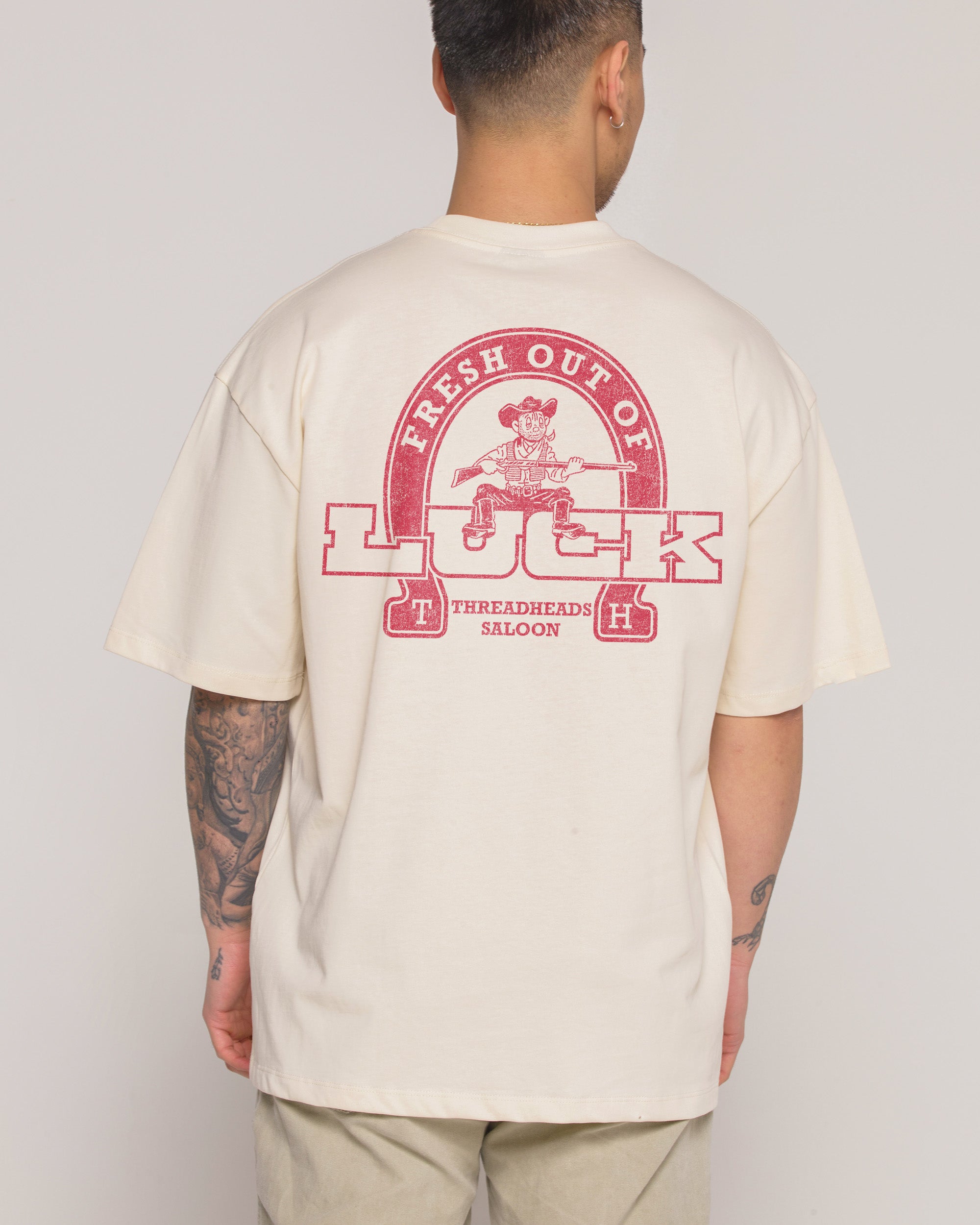 Fresh Out of Luck Natural Oversized Tee