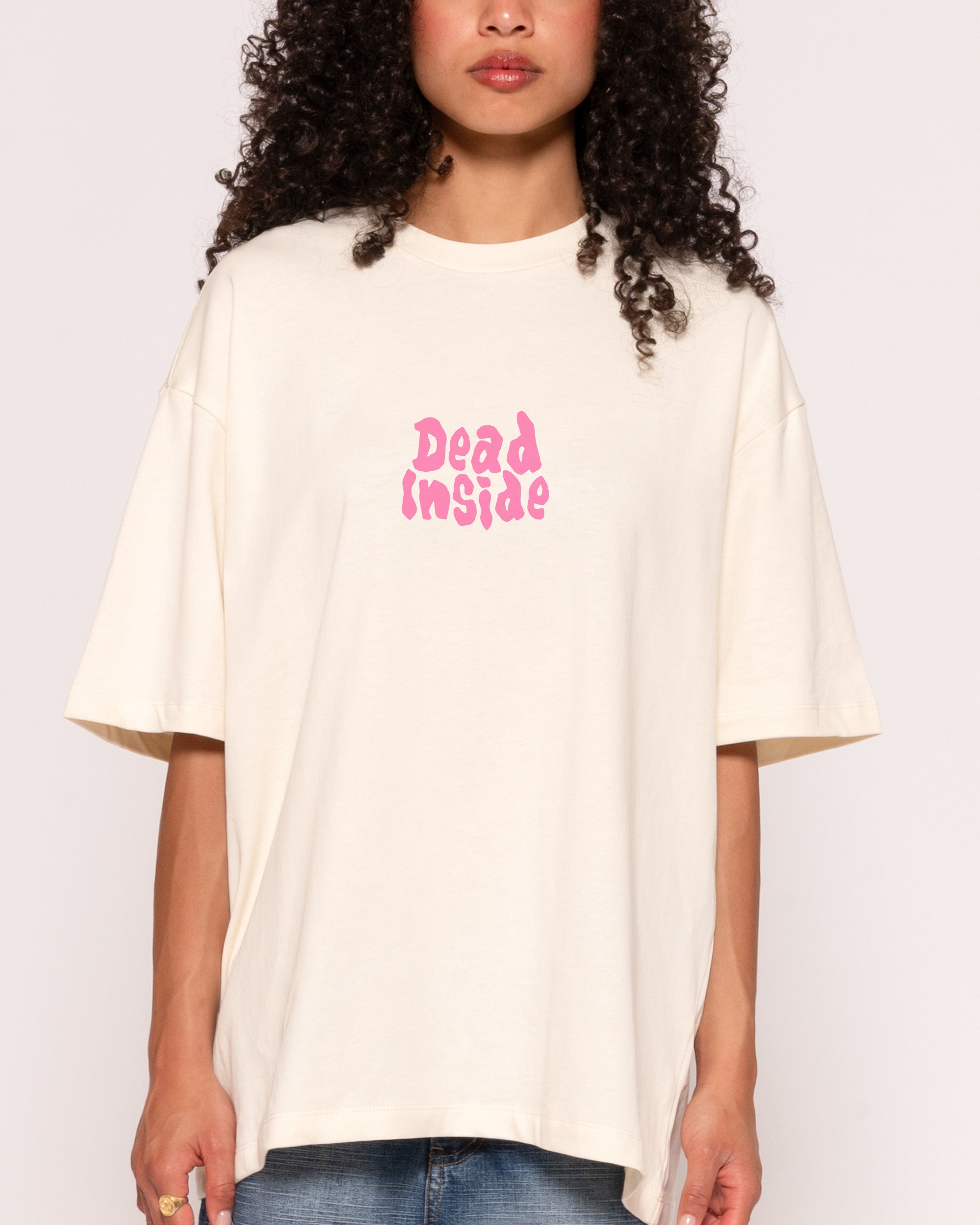 Dead Inside 26 Natural Oversized Tee