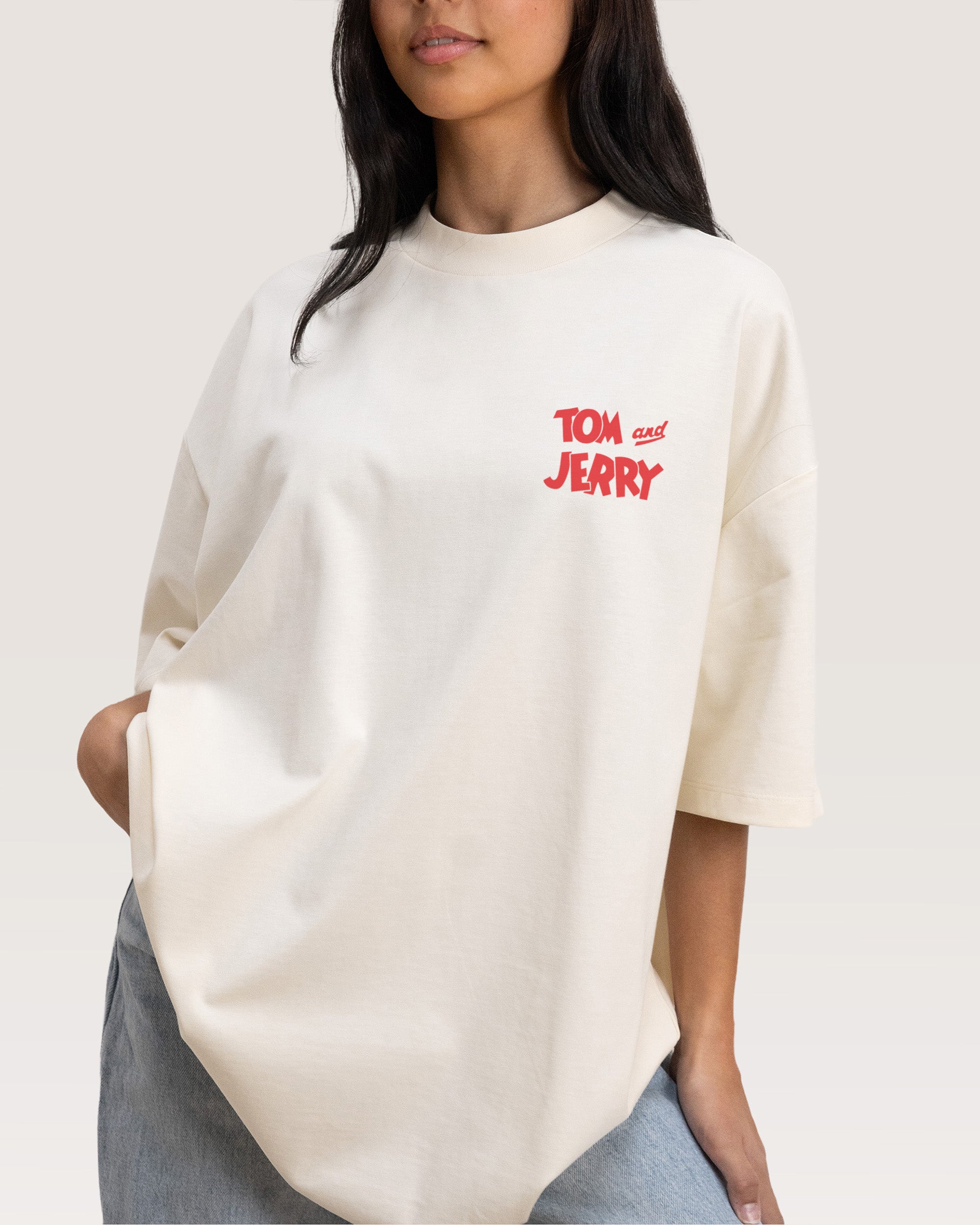 Troublesome Tom Natural Oversized Tee