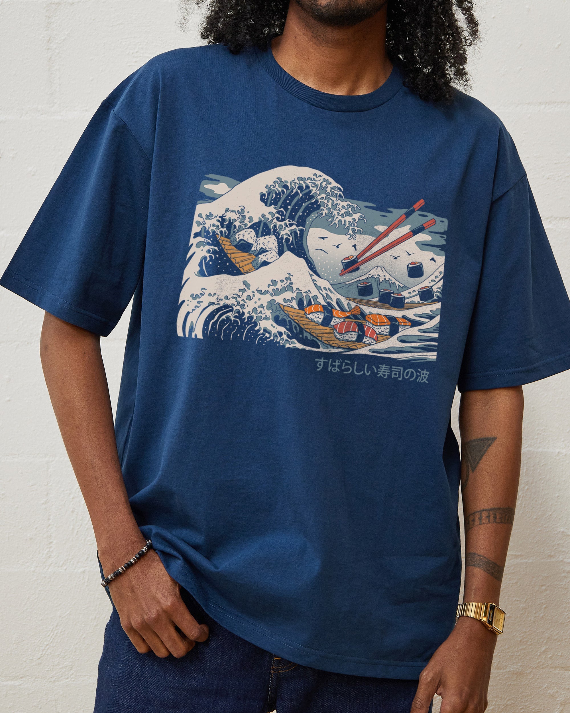 The Great Sushi Wave T-Shirt Australia Online