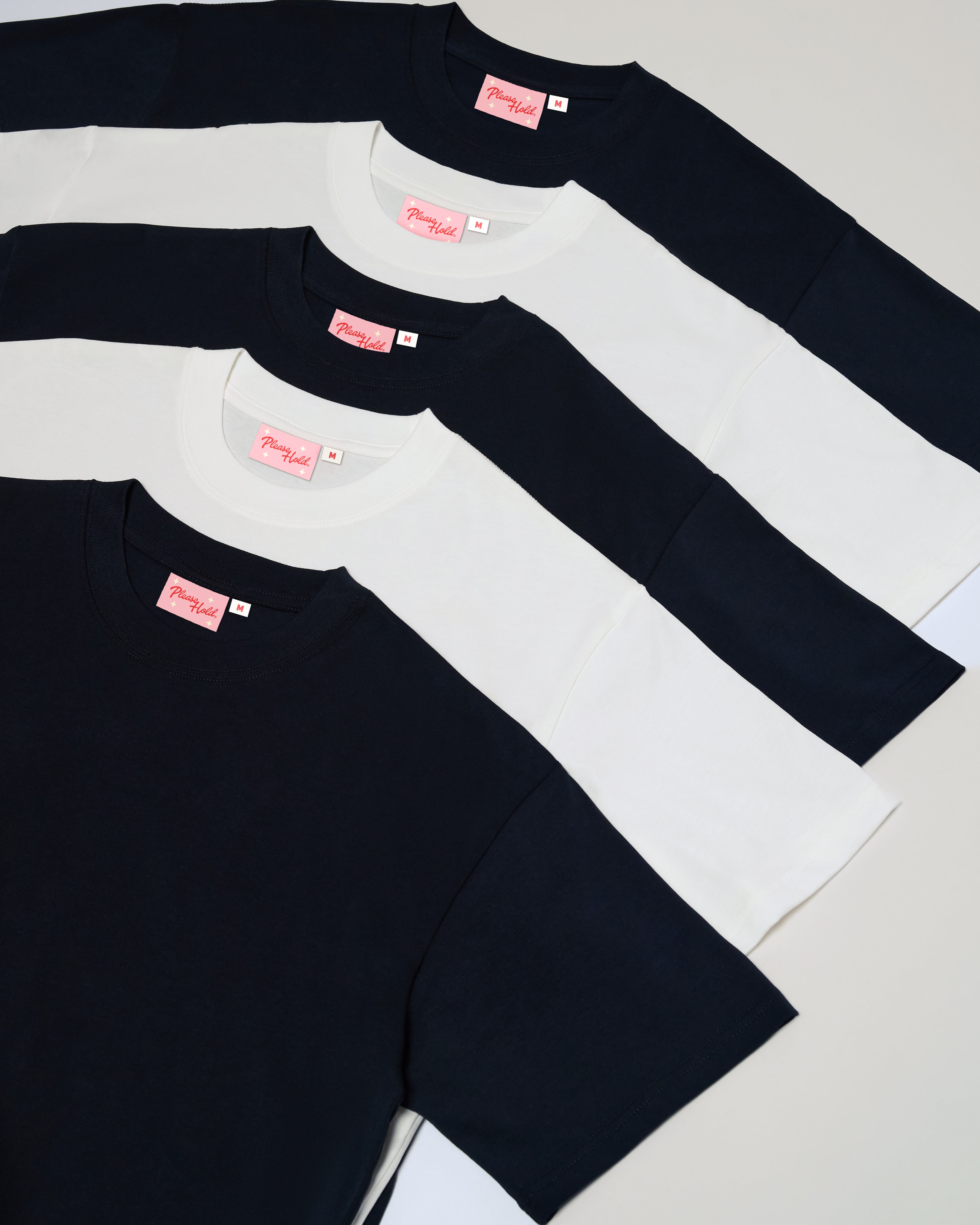 Boxy Crop Tee 5-Pack: Black, White Blank Boxy Crop Tee – view 2