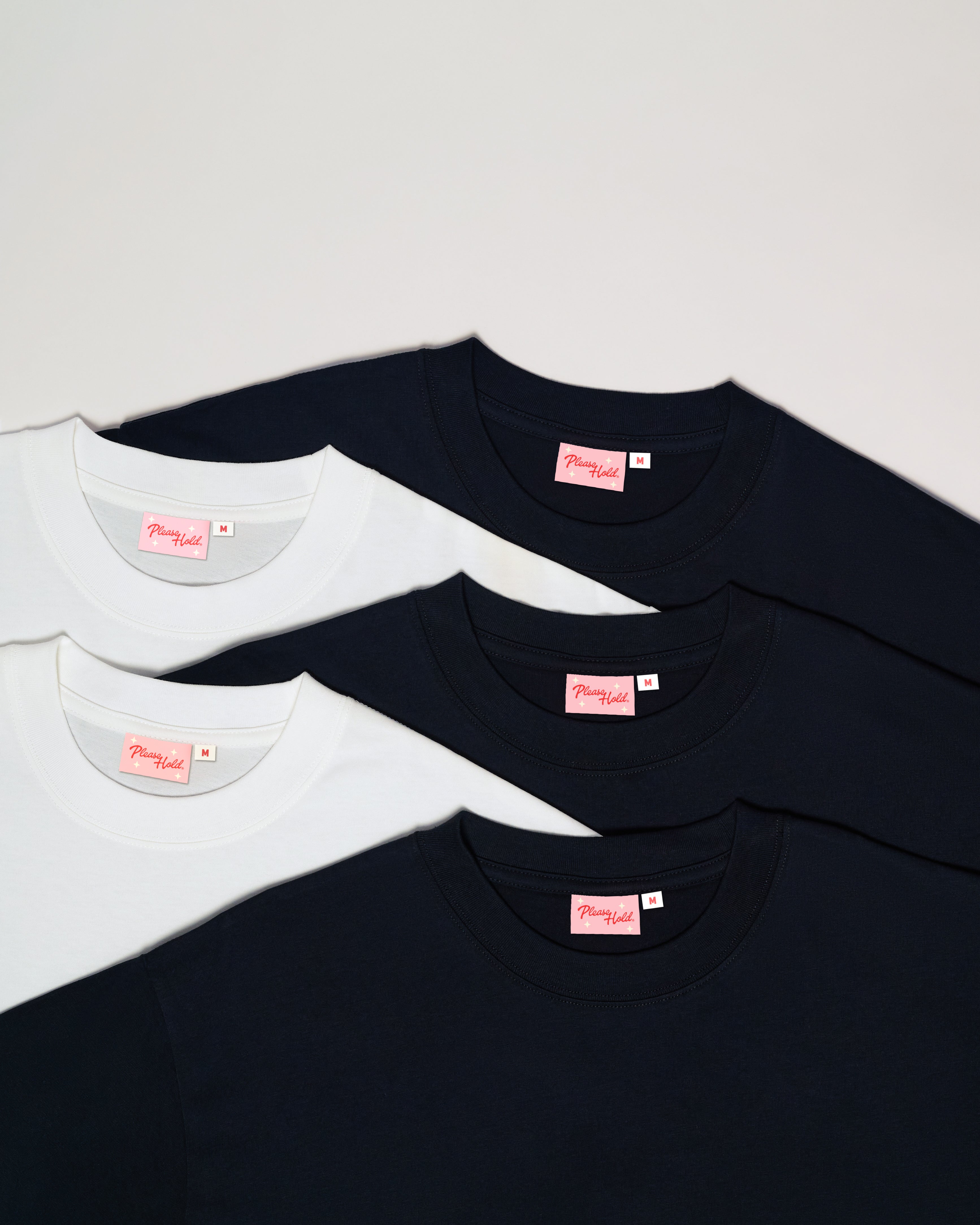 Boxy Crop Tee 5-Pack: Black, White Blank Boxy Crop Tee – view 6