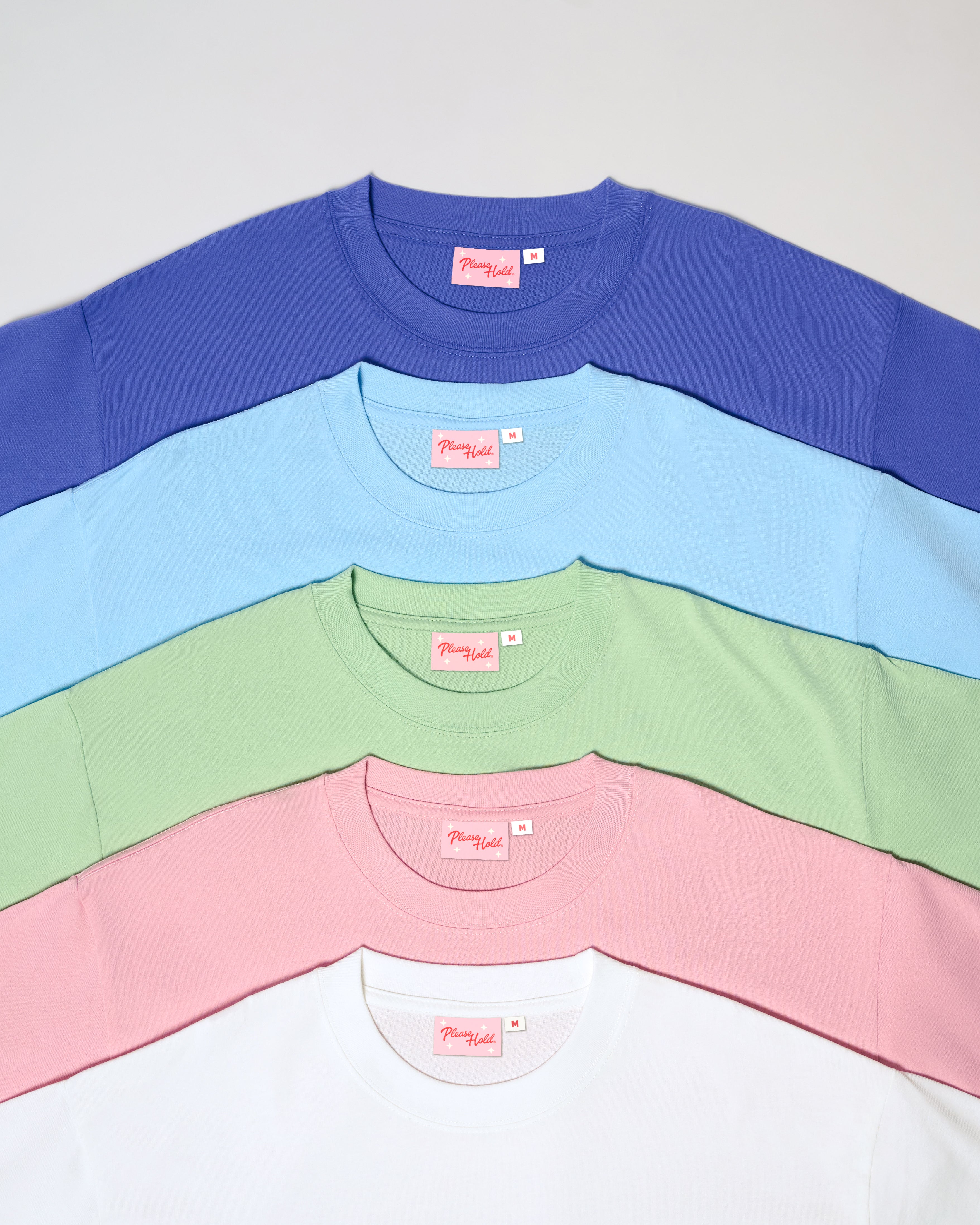 Boxy Crop Tee 5-Pack: Dusk, Pale Blue, Pistachio, Pink, White Blank Boxy Crop Tee – view 8