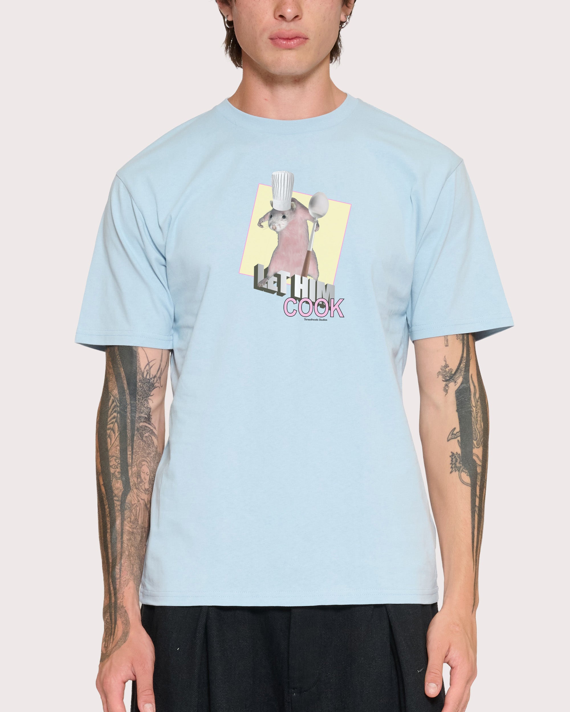 Let Him Cook Pale Blue T-Shirt