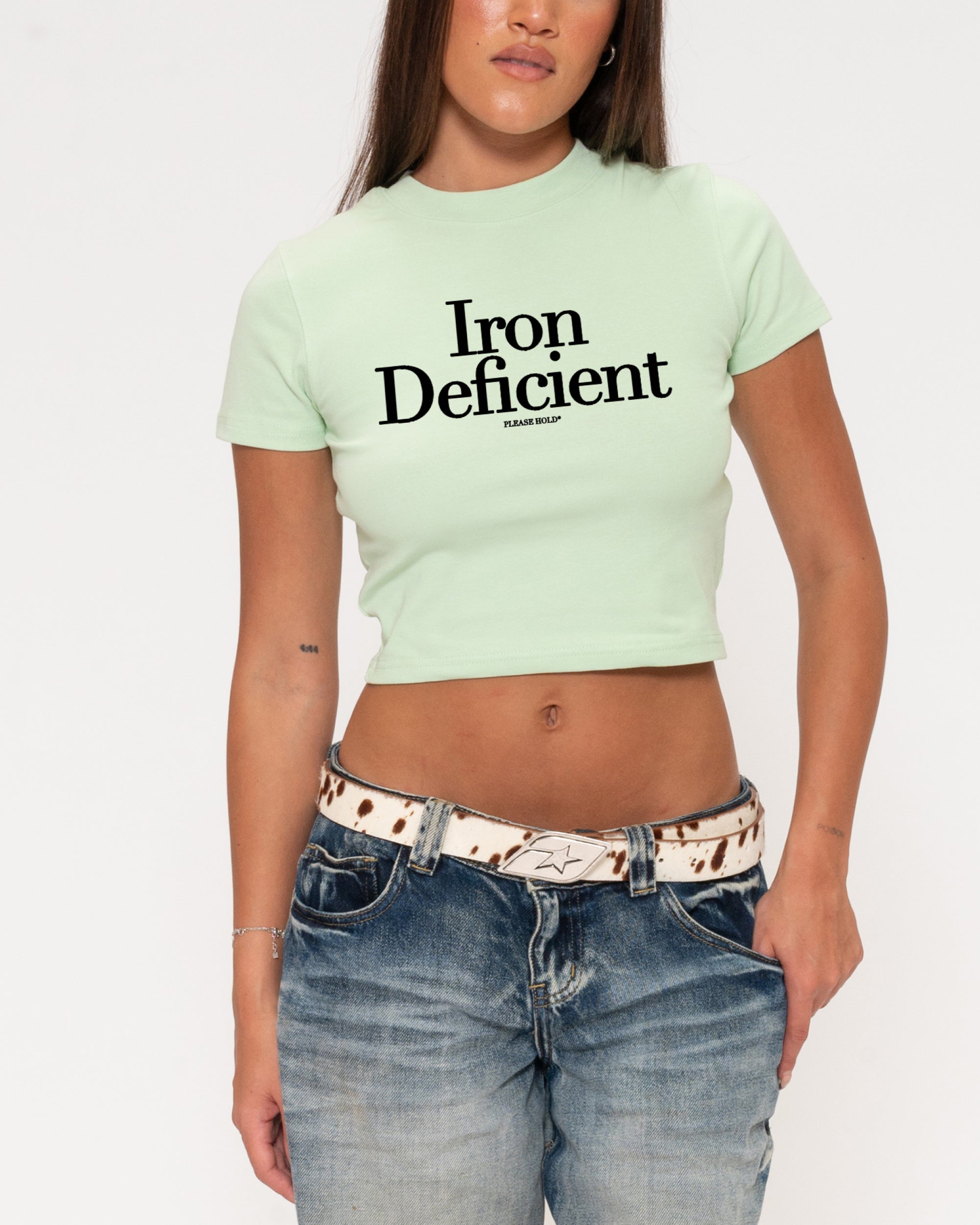 Iron Deficient Green Baby Tee