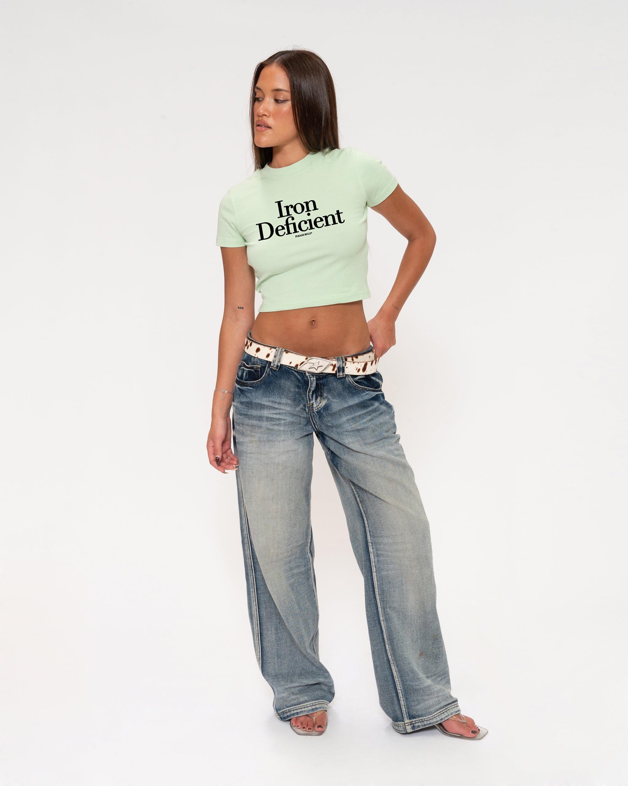 Iron Deficient Green Baby Tee