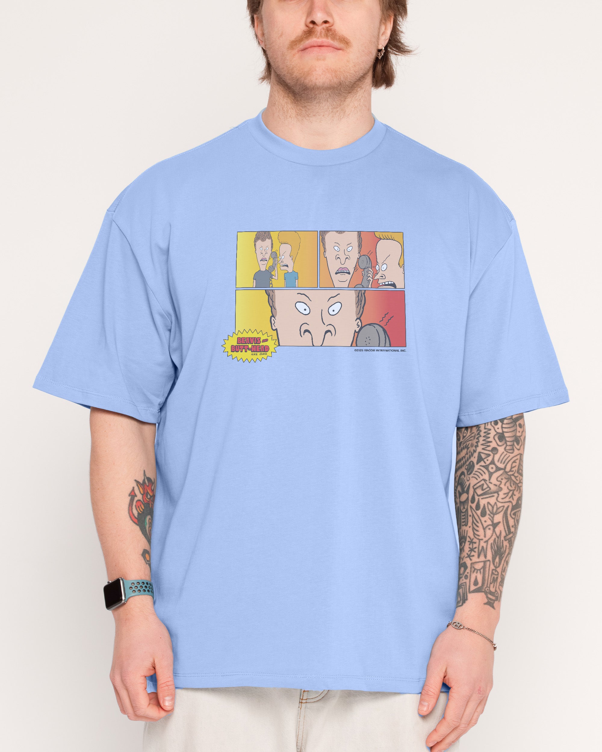 The Call Powder Blue Oversized Tee