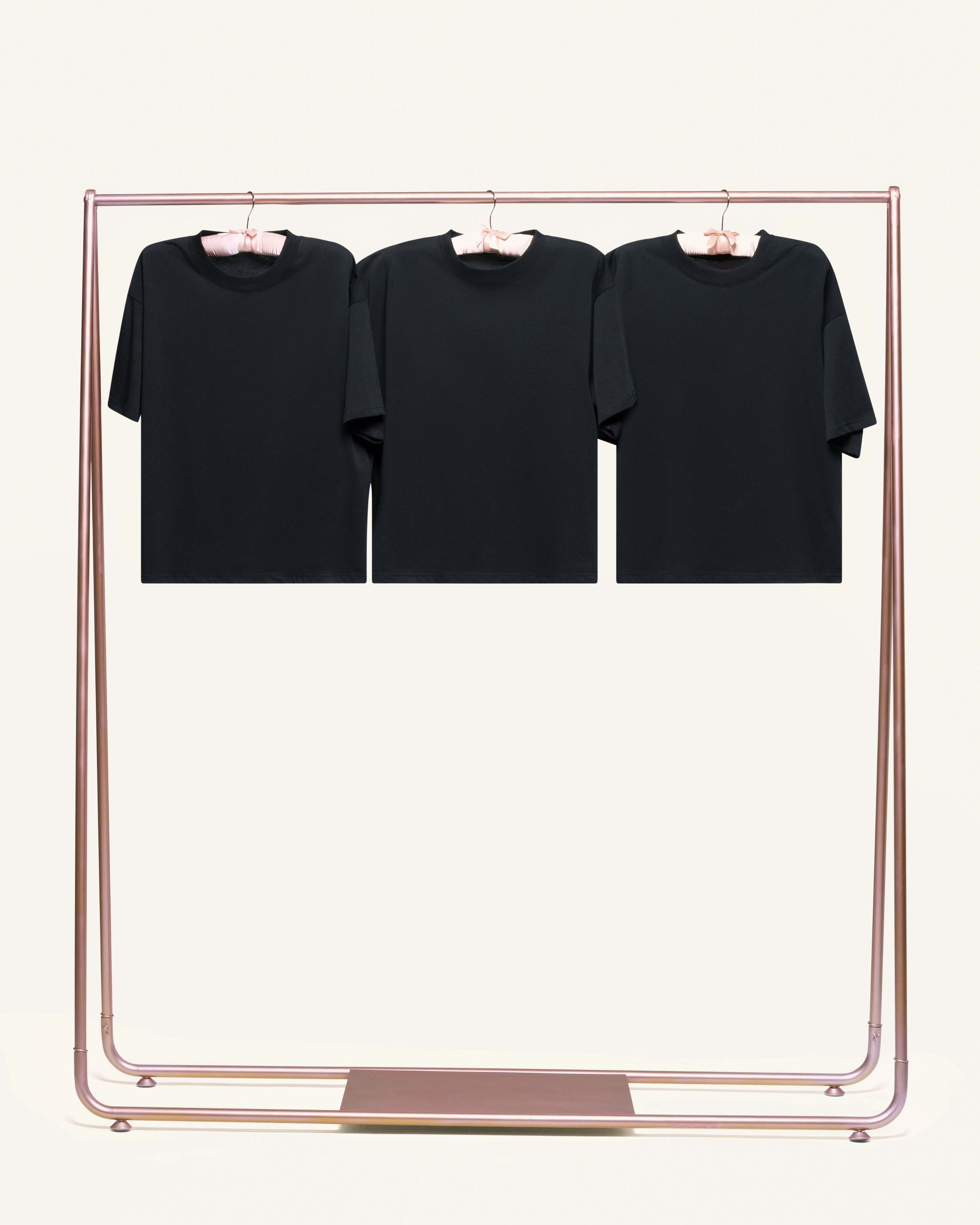 Boxy Crop Tee 3-Pack: Black Blank Boxy Crop Tee