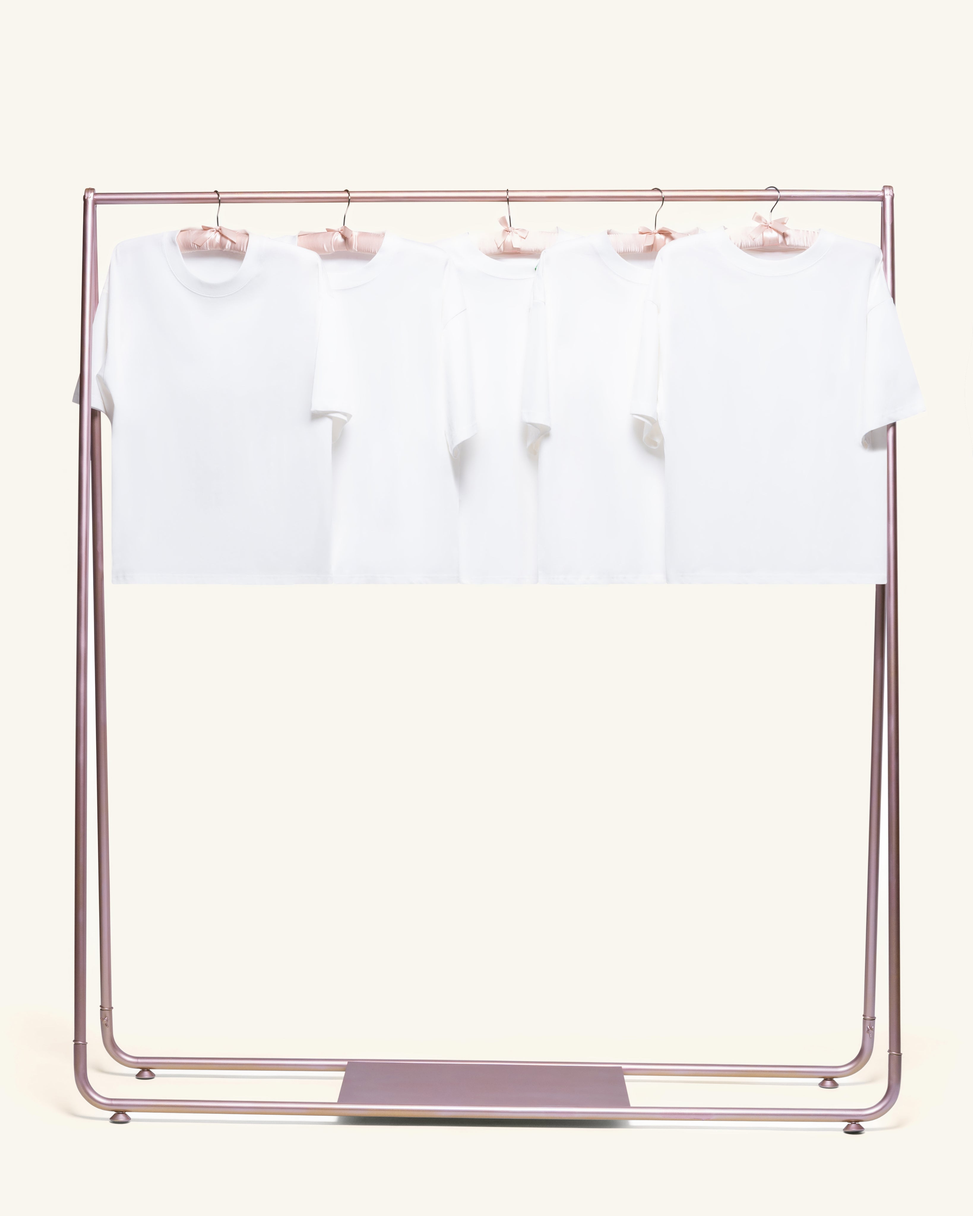 Boxy Crop Tee 5-Pack: White Blank Boxy Crop Tee