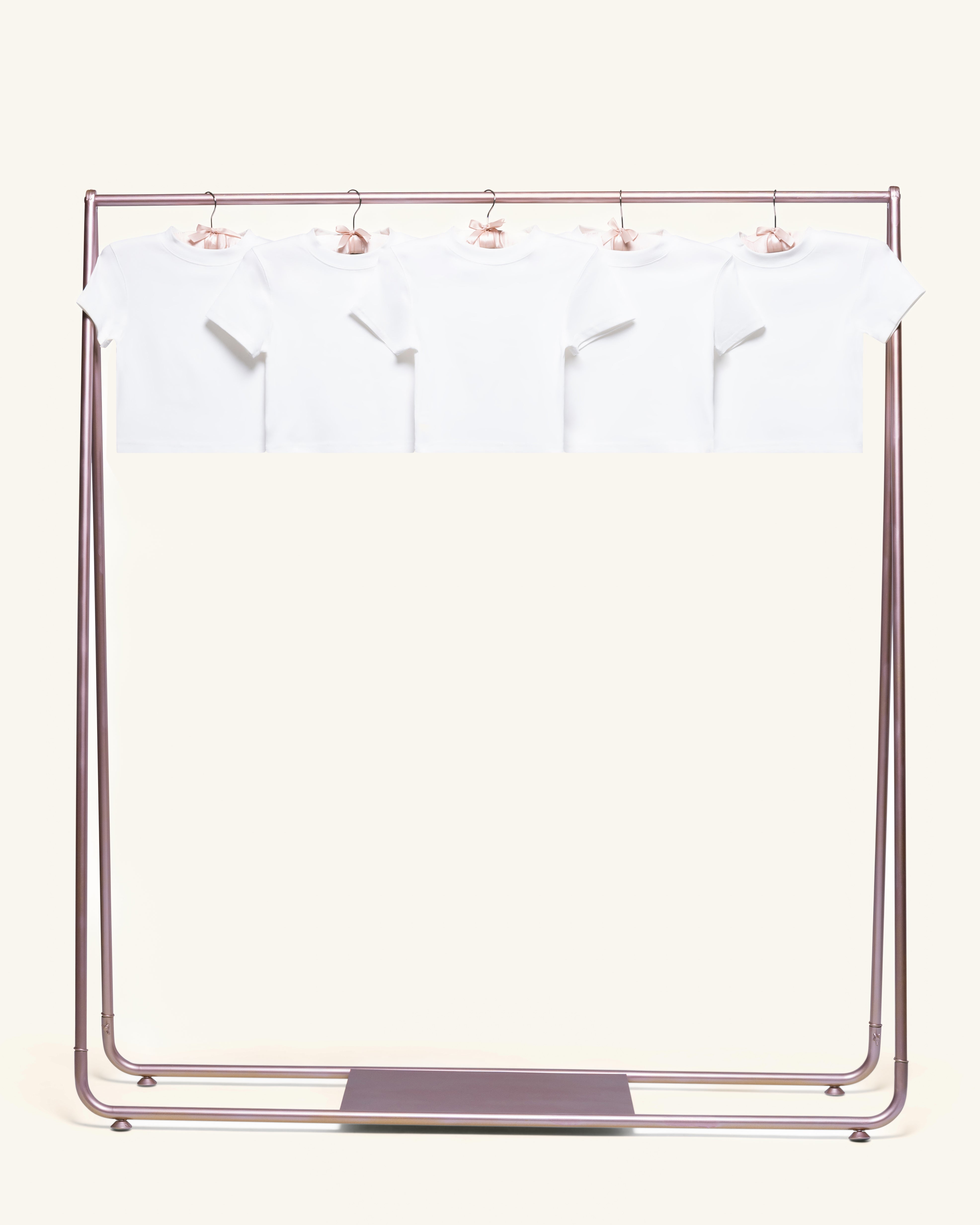 Baby Tee 5-Pack: Natural Blank Baby Tee
