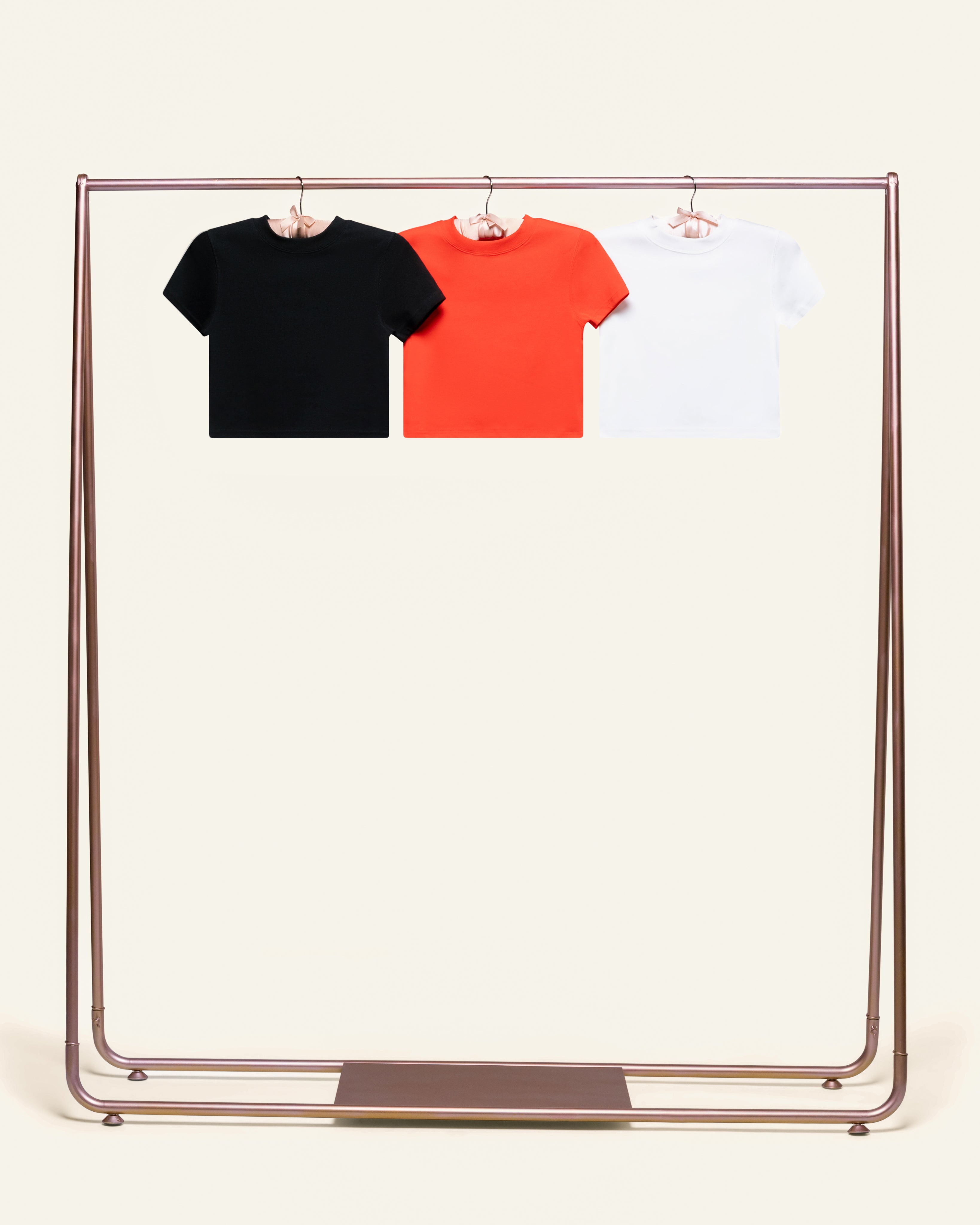Baby Tee 3-Pack: Natural, Red, Black Blank Baby Tee