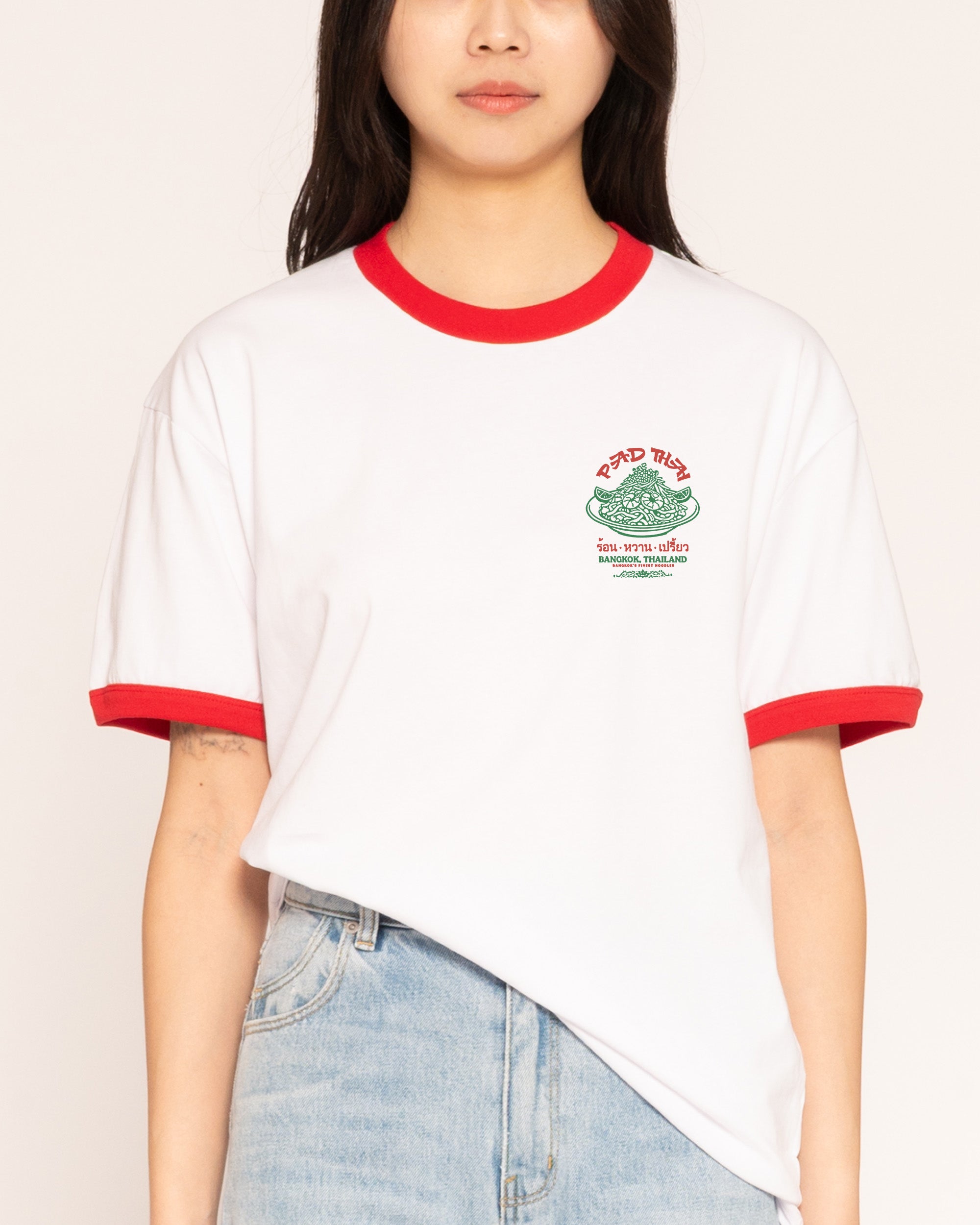 Pad Thai Dynasty Red Ringer T-Shirt