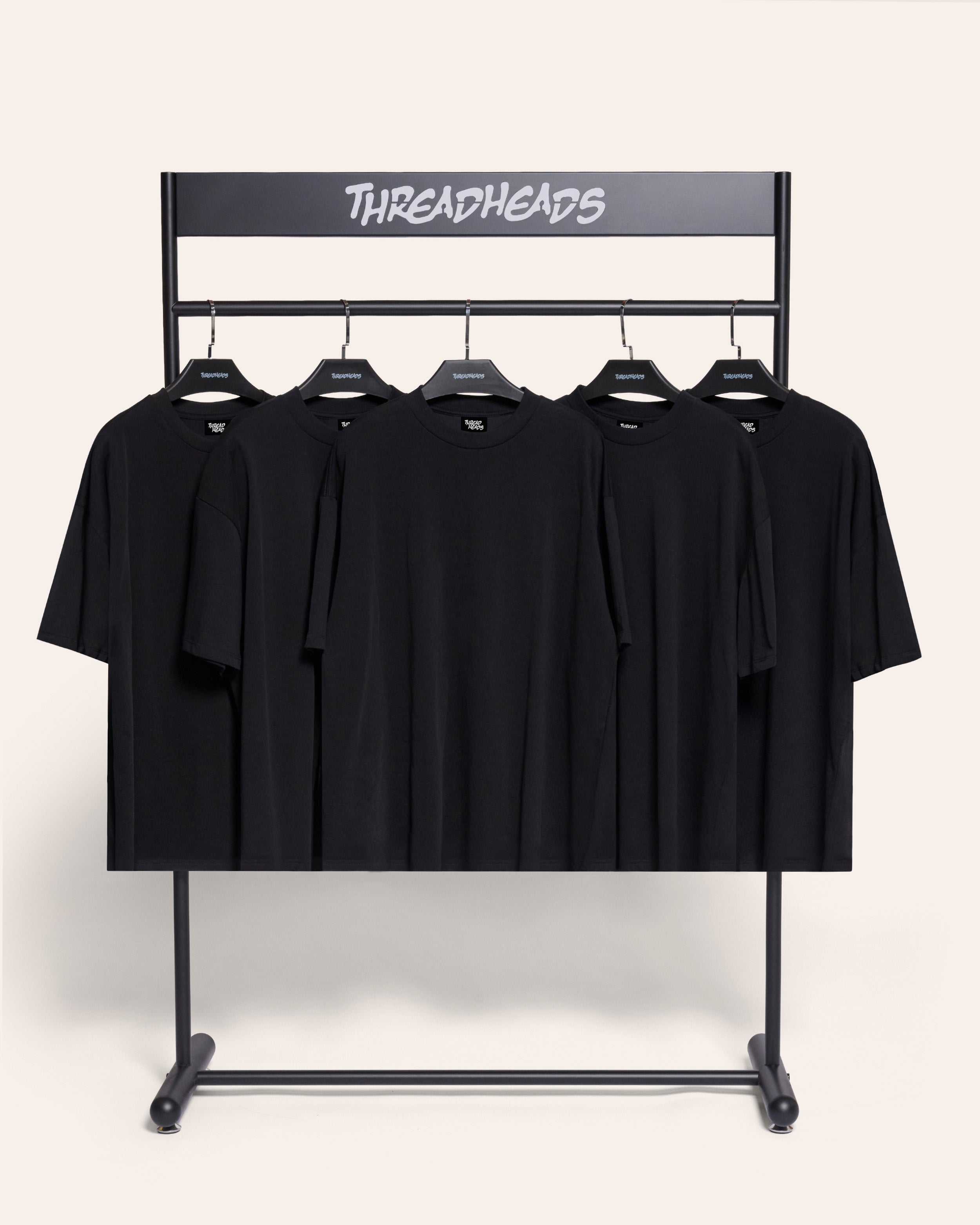 Oversized Tee 5 Pack: Black