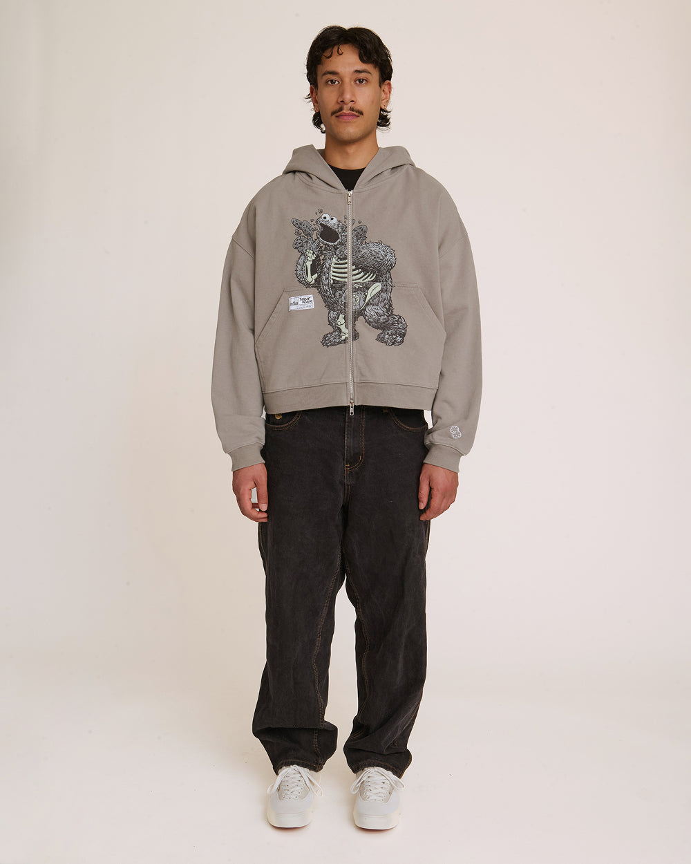 Japanese Cookie Monster Anatomy Hoodie Australia