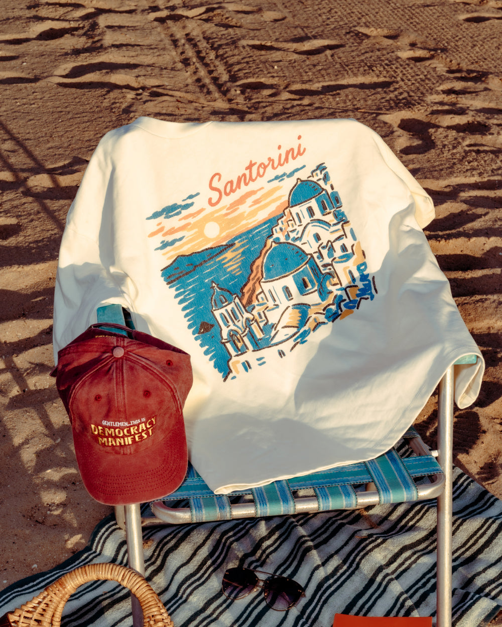 Santorini Sunset Oversized Tee Online Australia