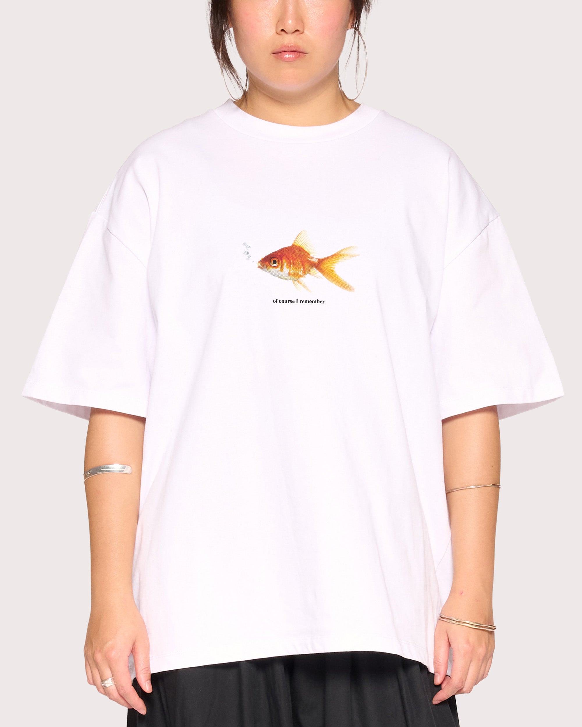 Of Course I Remember White Oversized Tee