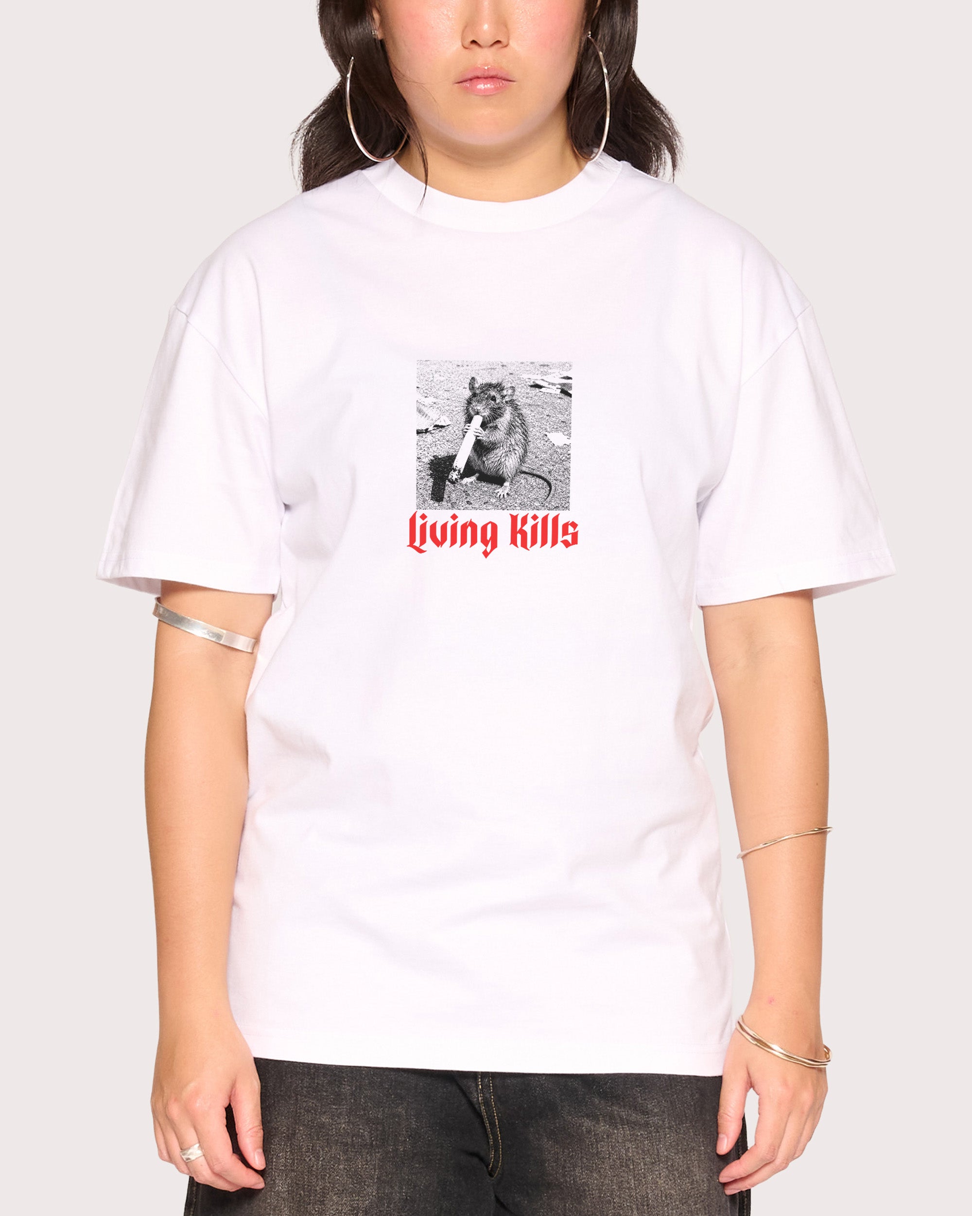 Living Kills White T-Shirt