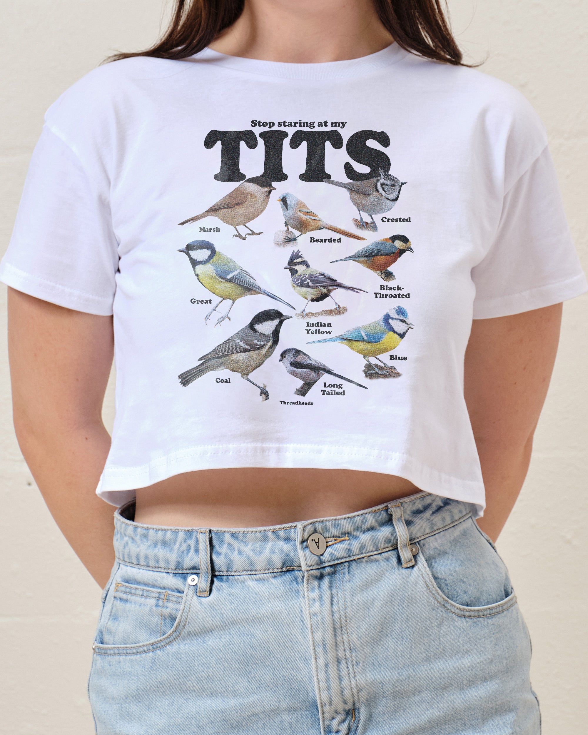 Stop Staring At My Tits Crop Tee Threadheads Australia Online