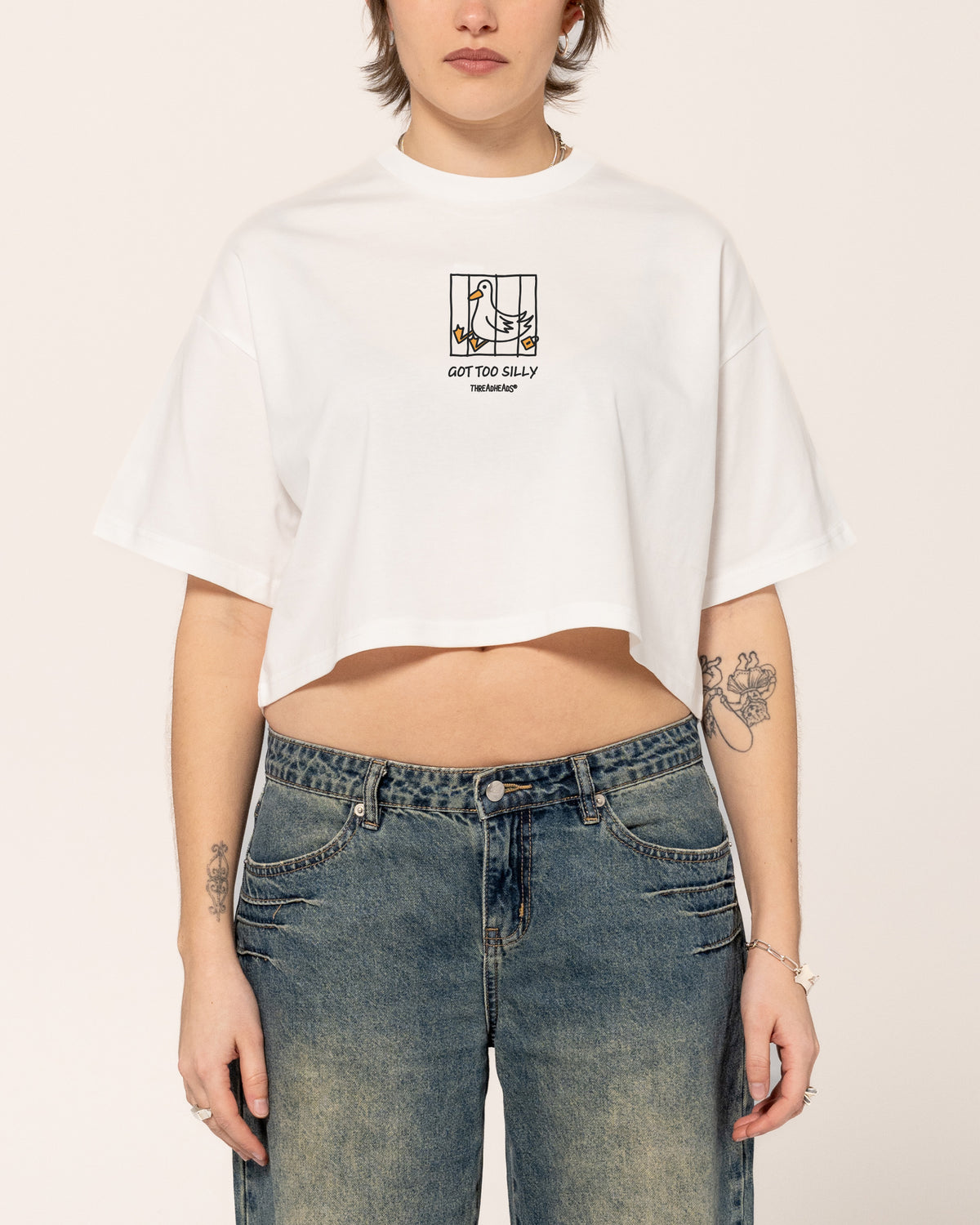 Got too Silly Crop Tee