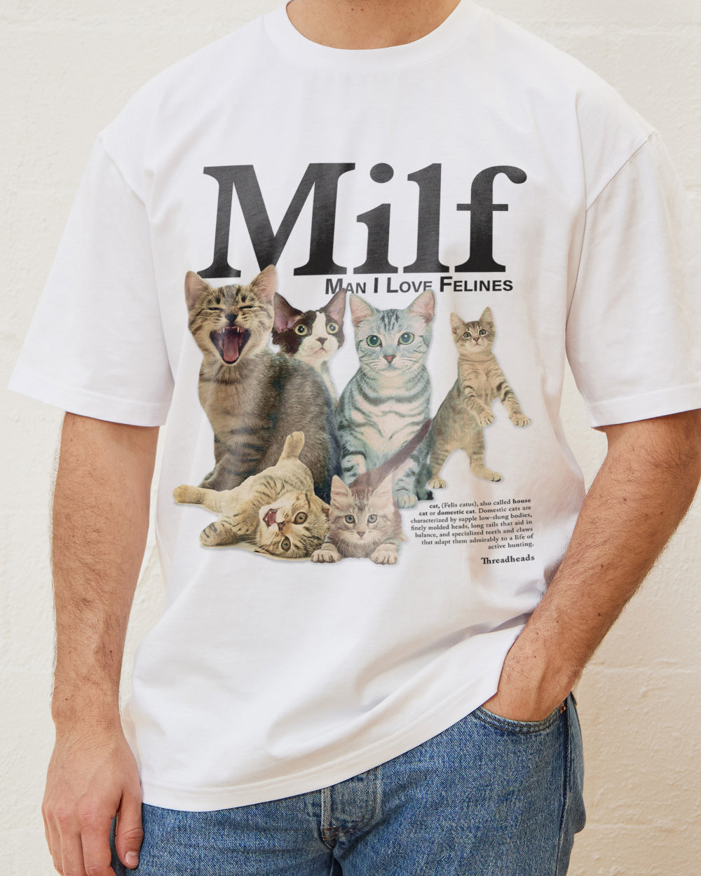 Man I Love Felines T-Shirt Australia Online