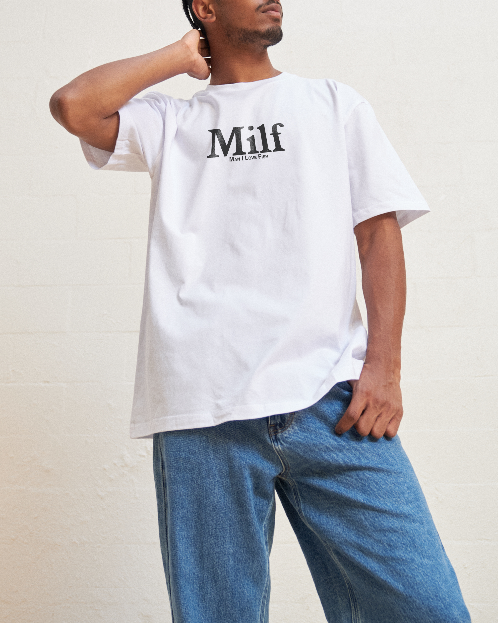 Man I Love Fish Front and Back T-Shirt Australia Online