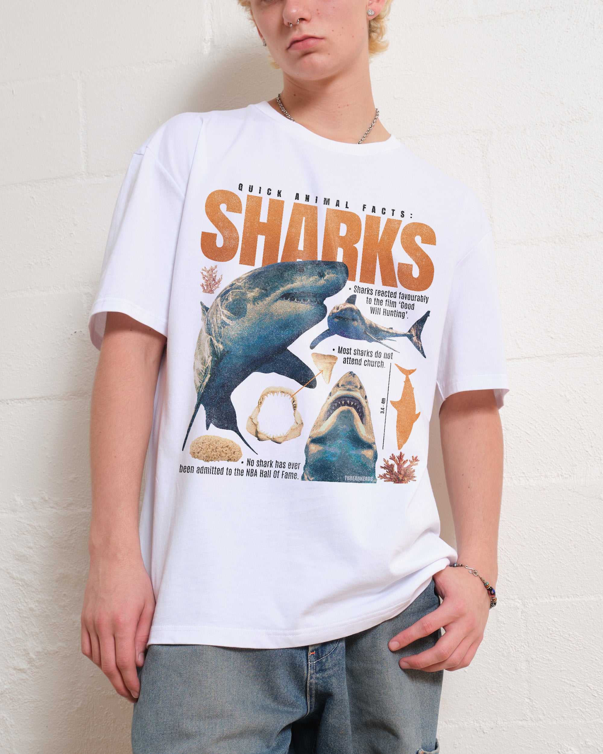 Quick Animal Facts - Sharks T-Shirt Australia Online
