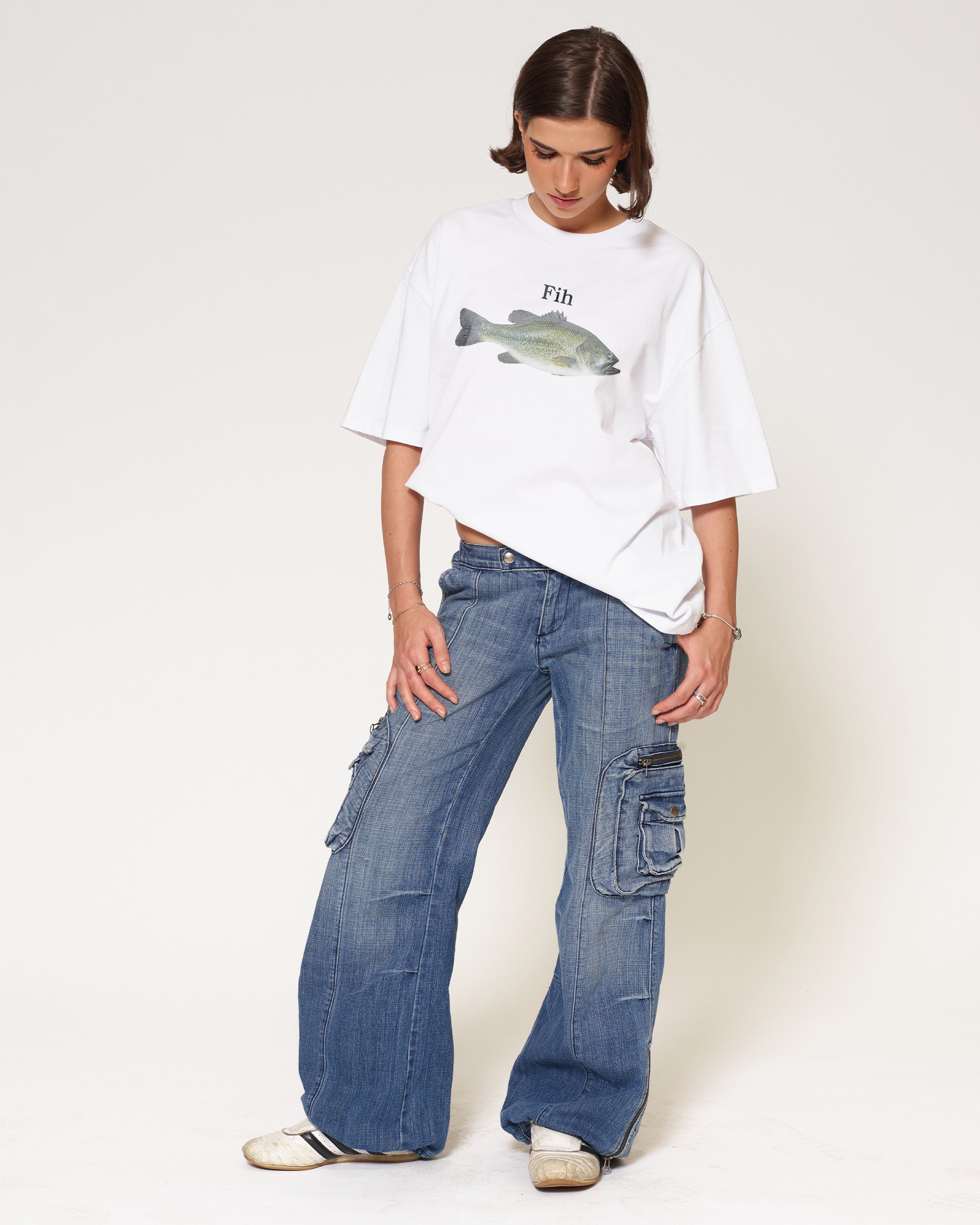 Fih White Oversized Tee