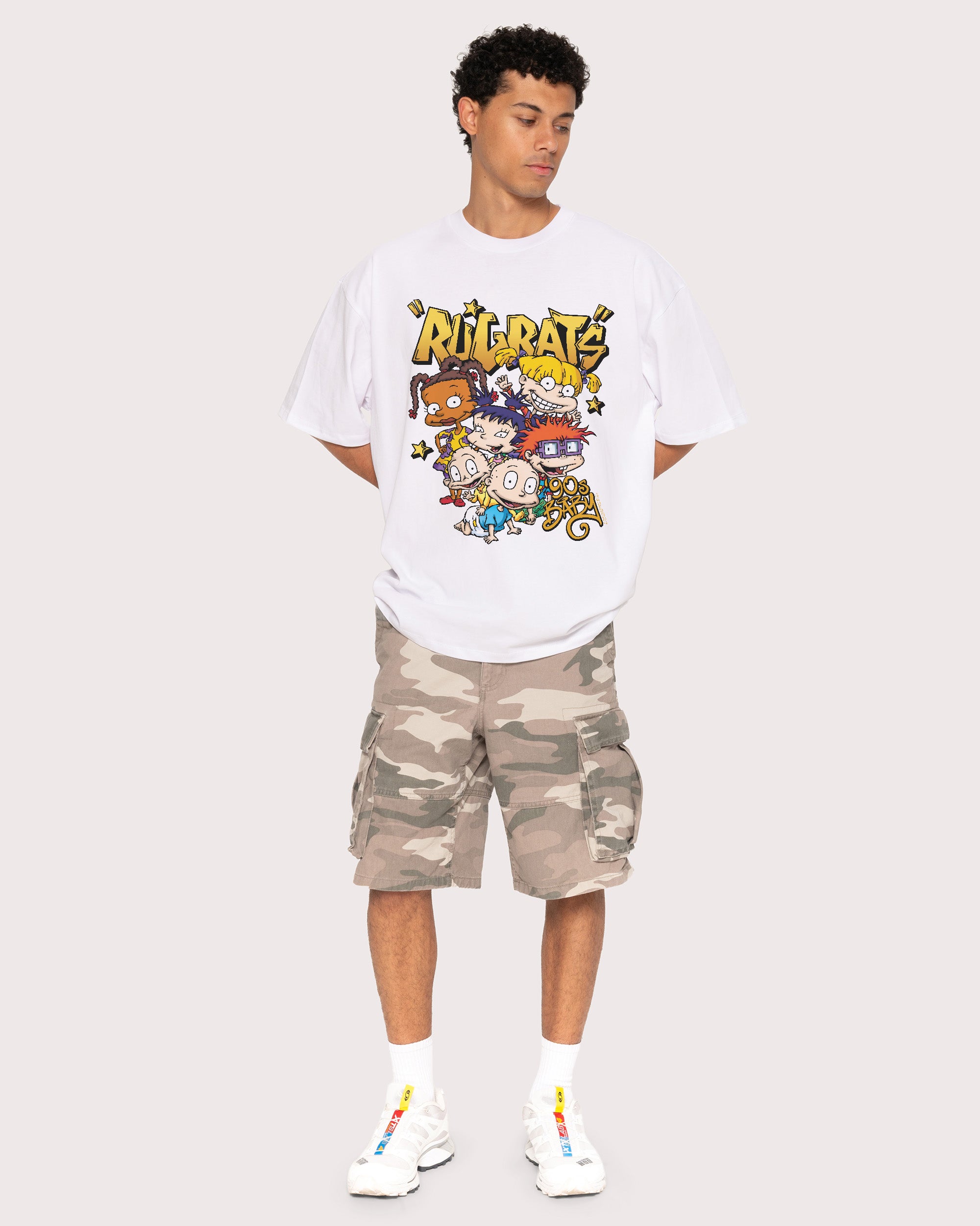 90s Baby White Oversized Tee