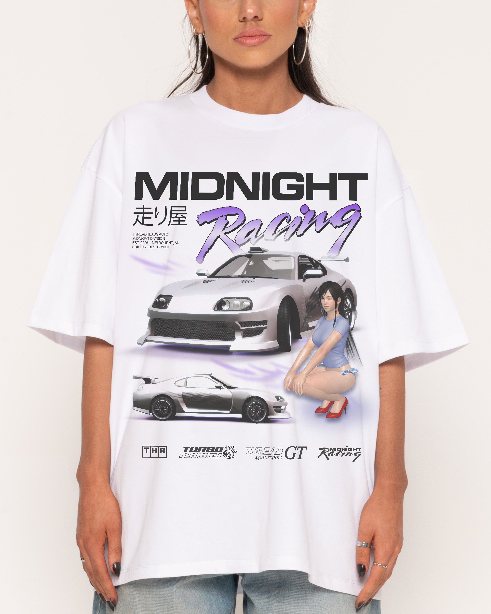 Midnight Racing Oversized Tee – view 3