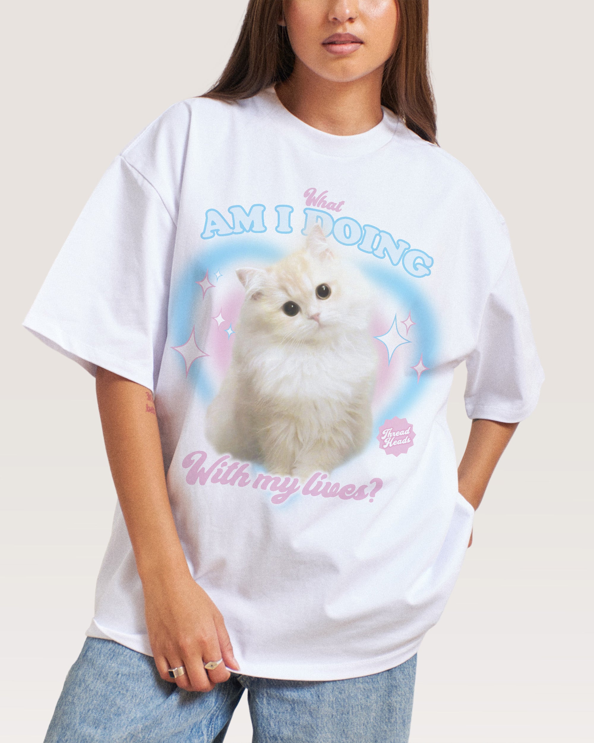 What Am I Doing With My Lives? Oversized Tee Australia