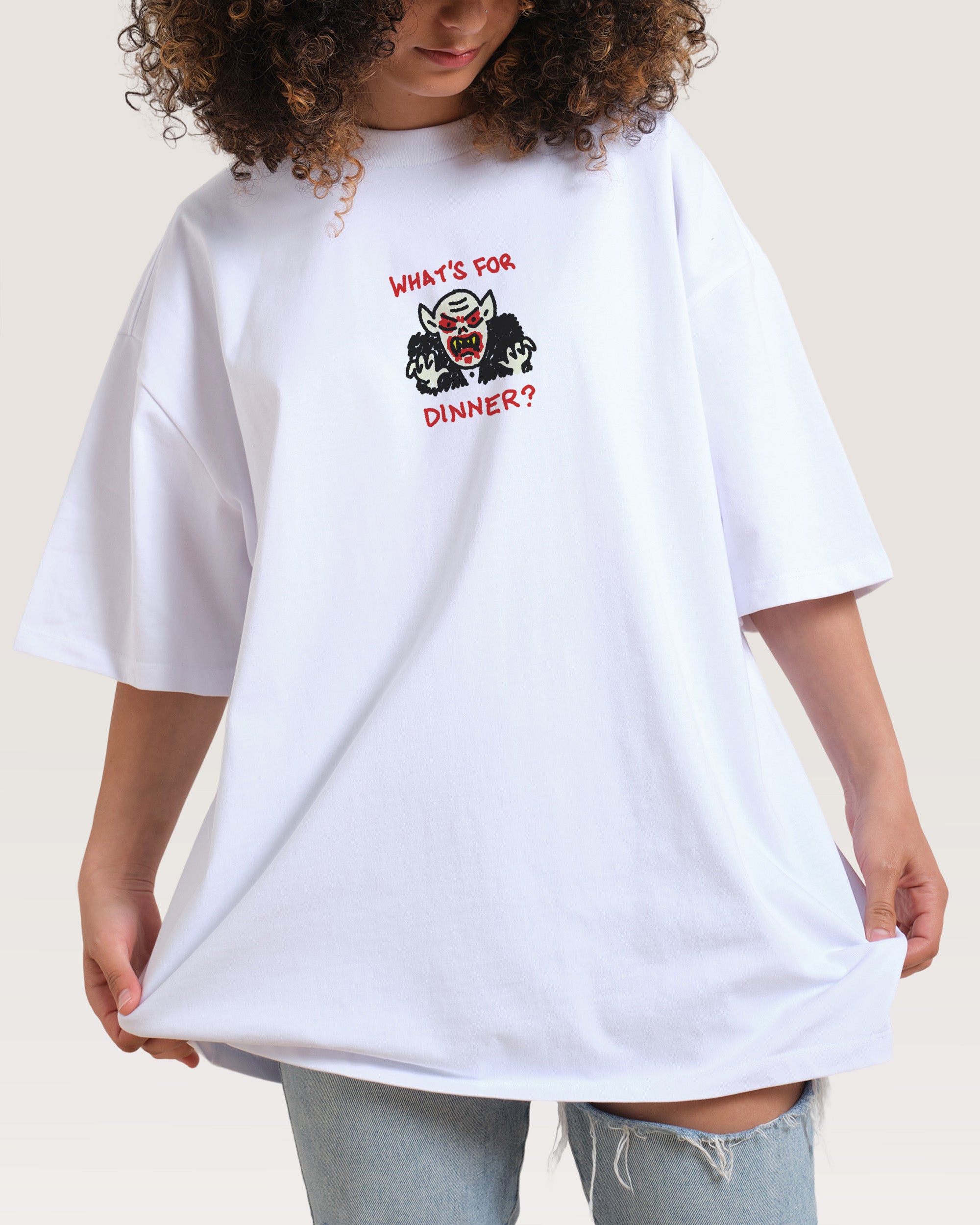 What's For Dinner? Oversized Tee Australia