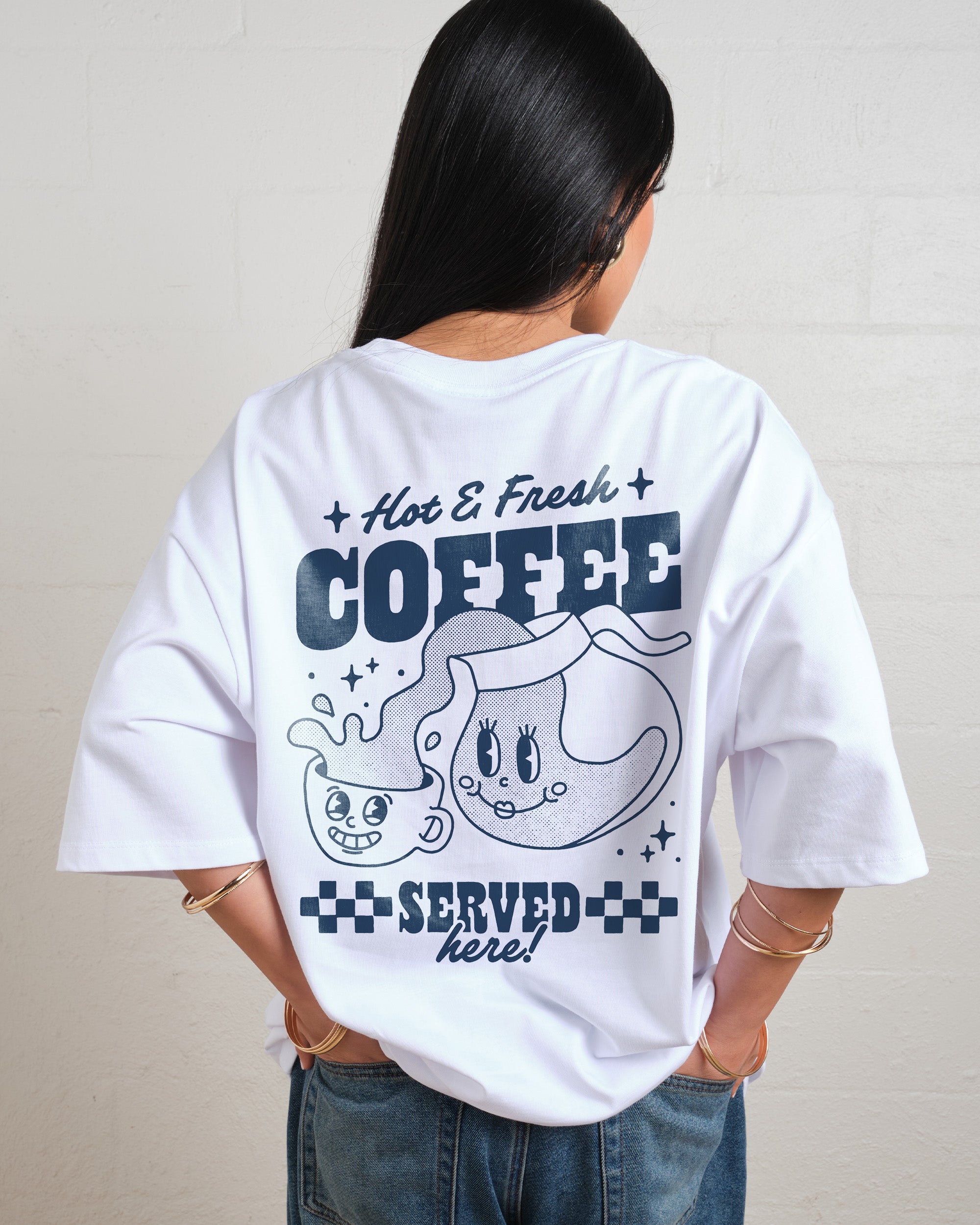 Hot & Fresh Coffee Oversized Tee Online Australia