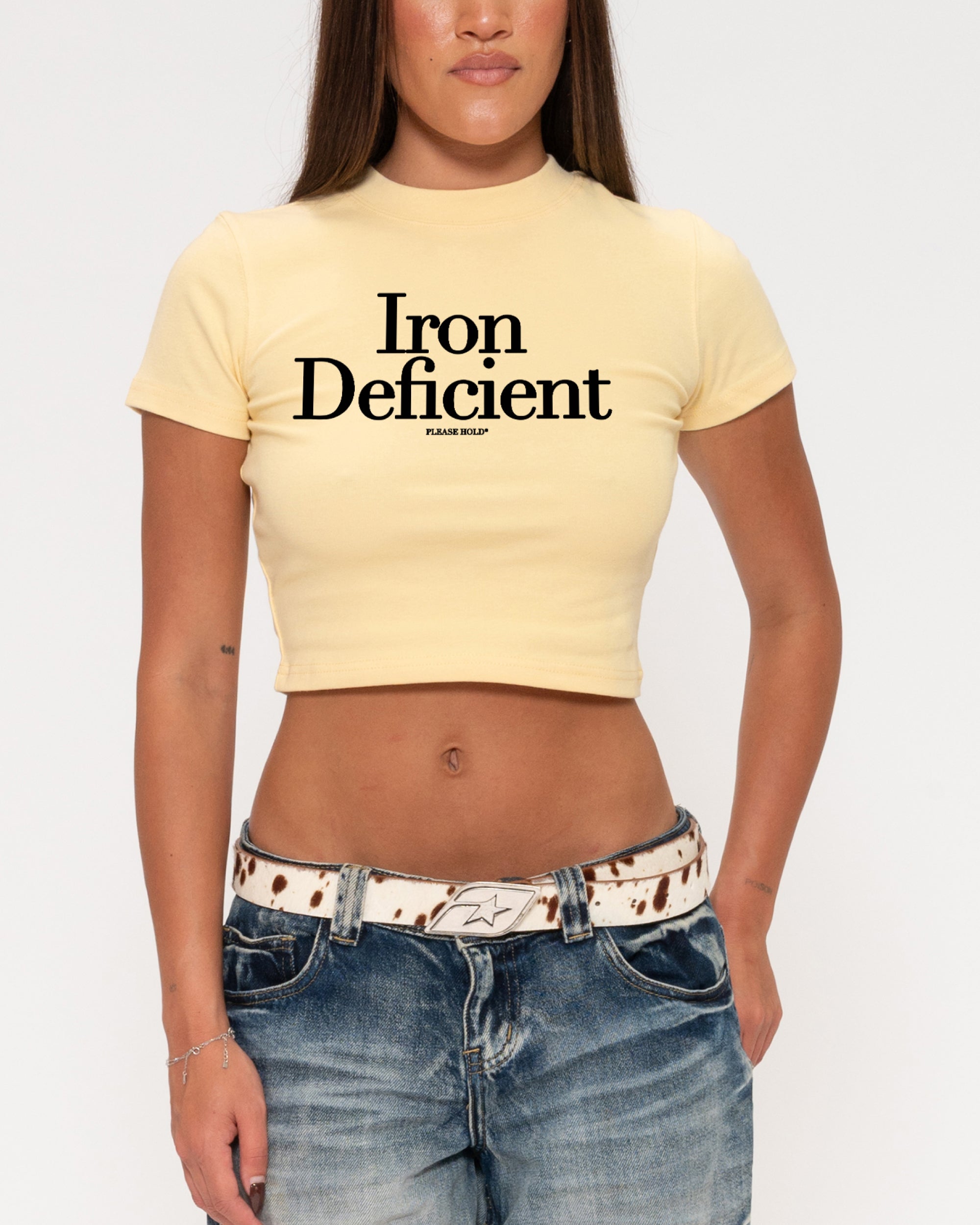 Iron Deficient Yellow Baby Tee