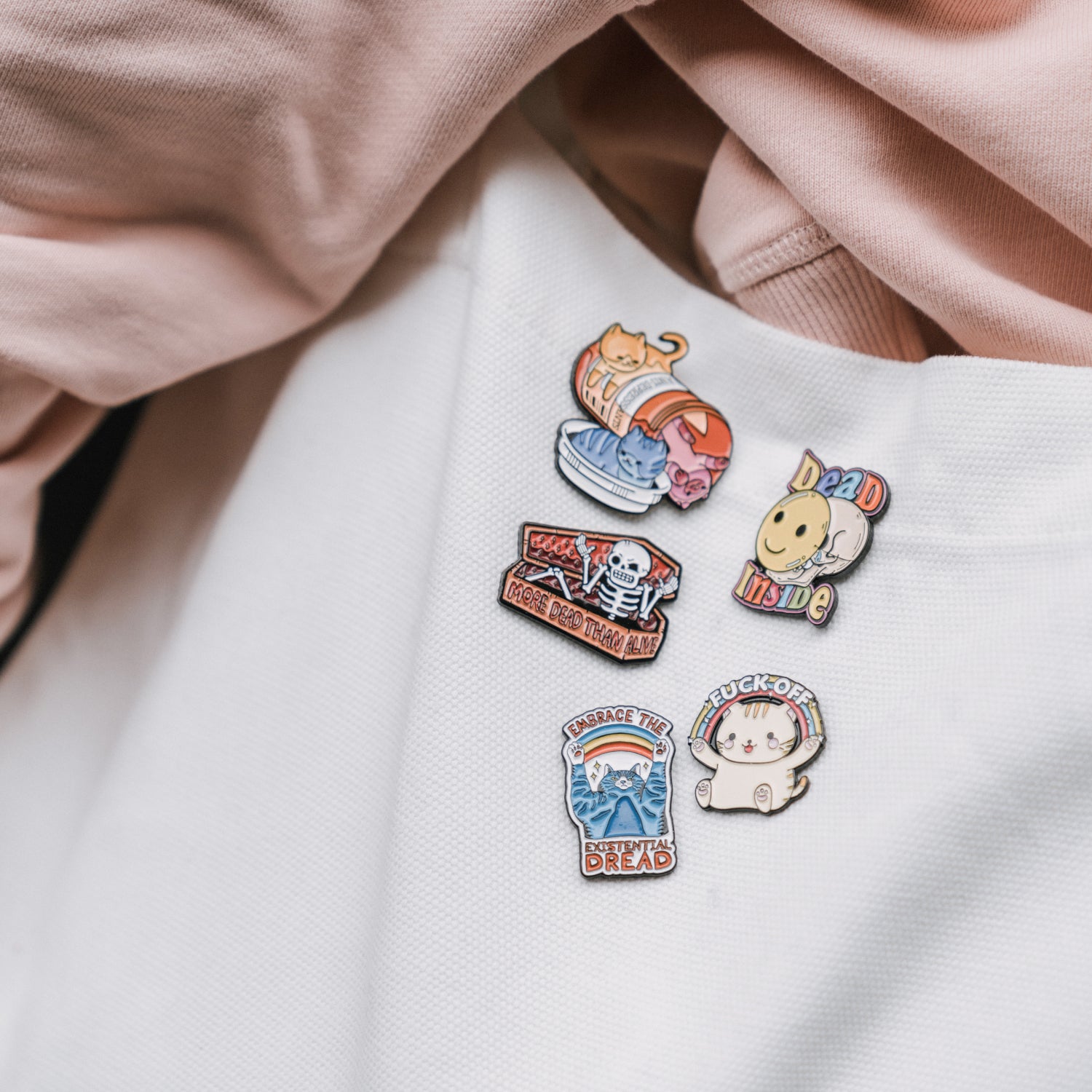 Embrace The Existential Dread Enamel Pin Australia Online