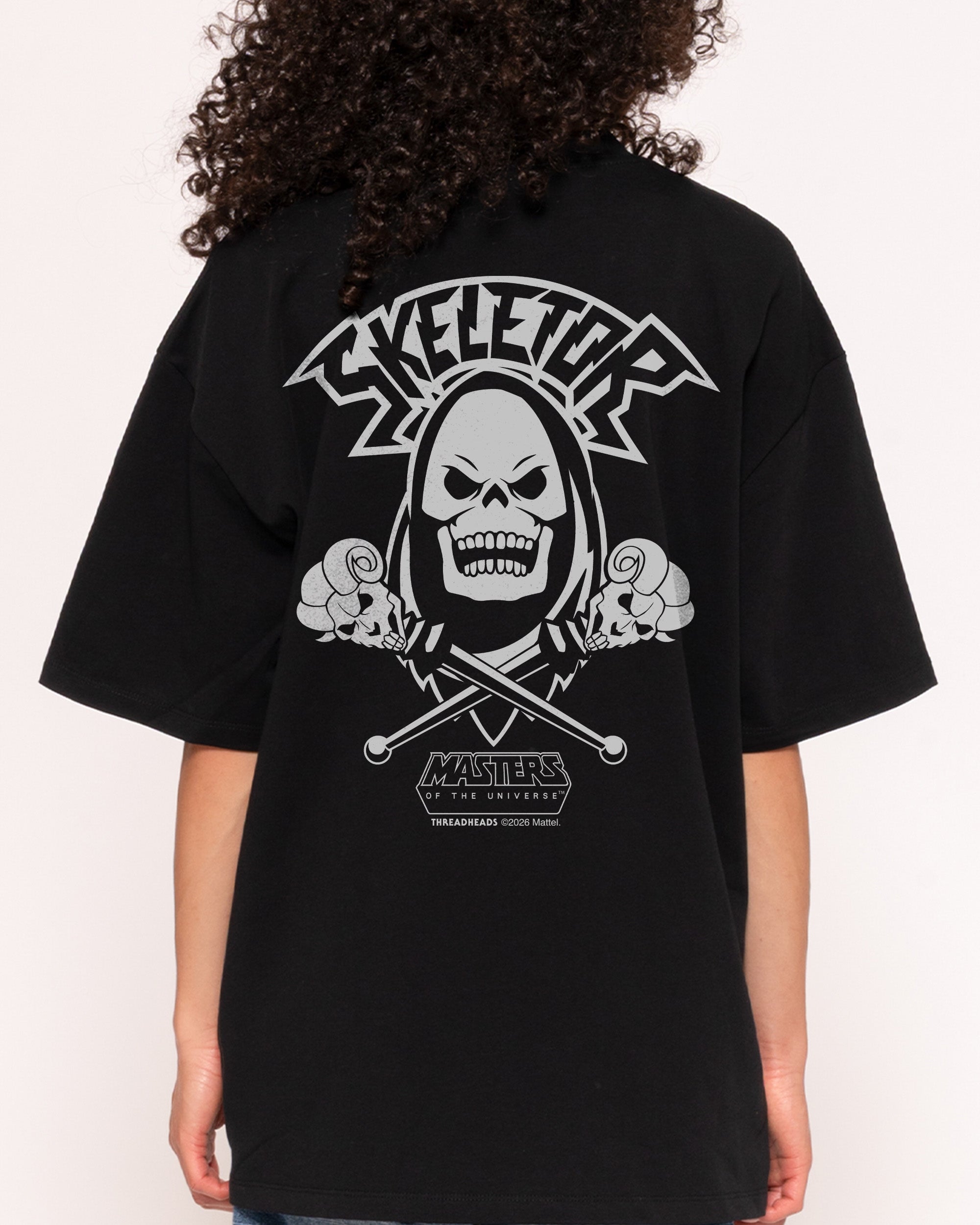 Skeletor Threadheads Black Oversized Tee