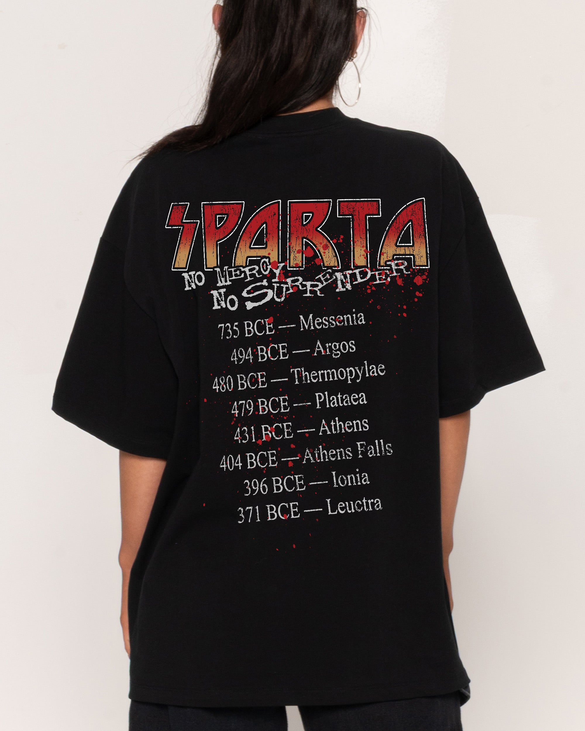 Sparta World Tour Black Oversized Tee