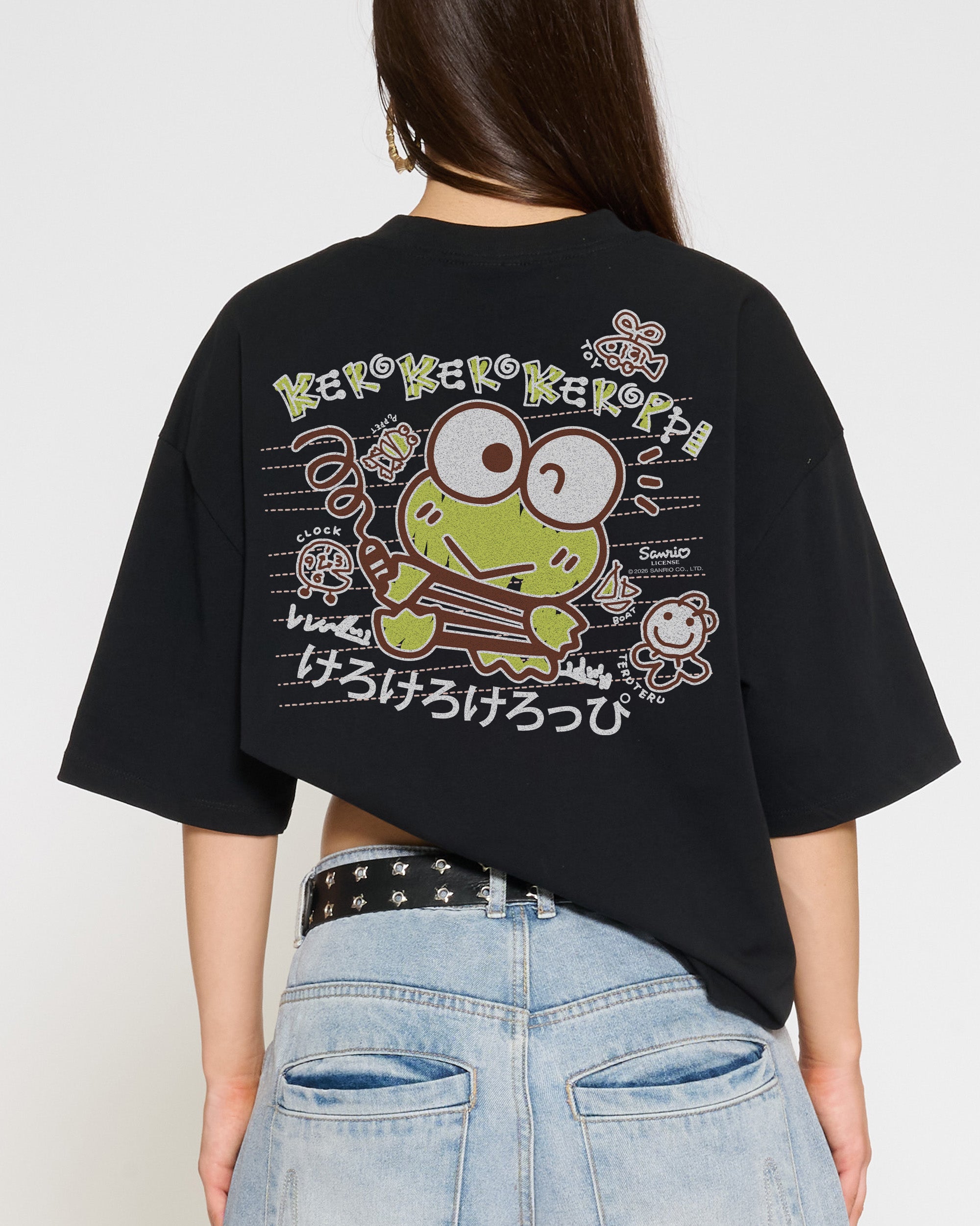 Keroppi Scribble Oversized Tee – view 16