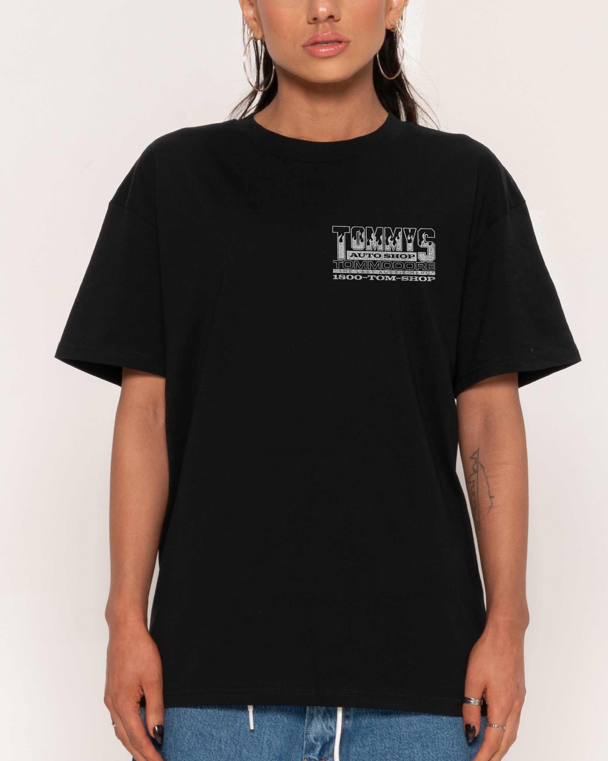 Tommy's Auto Shop Black T-Shirt